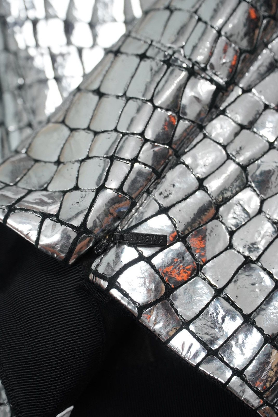 Loewe Loewe Silver Croc Skirt Size 28" / US 6 / IT 42 - 11 Thumbnail