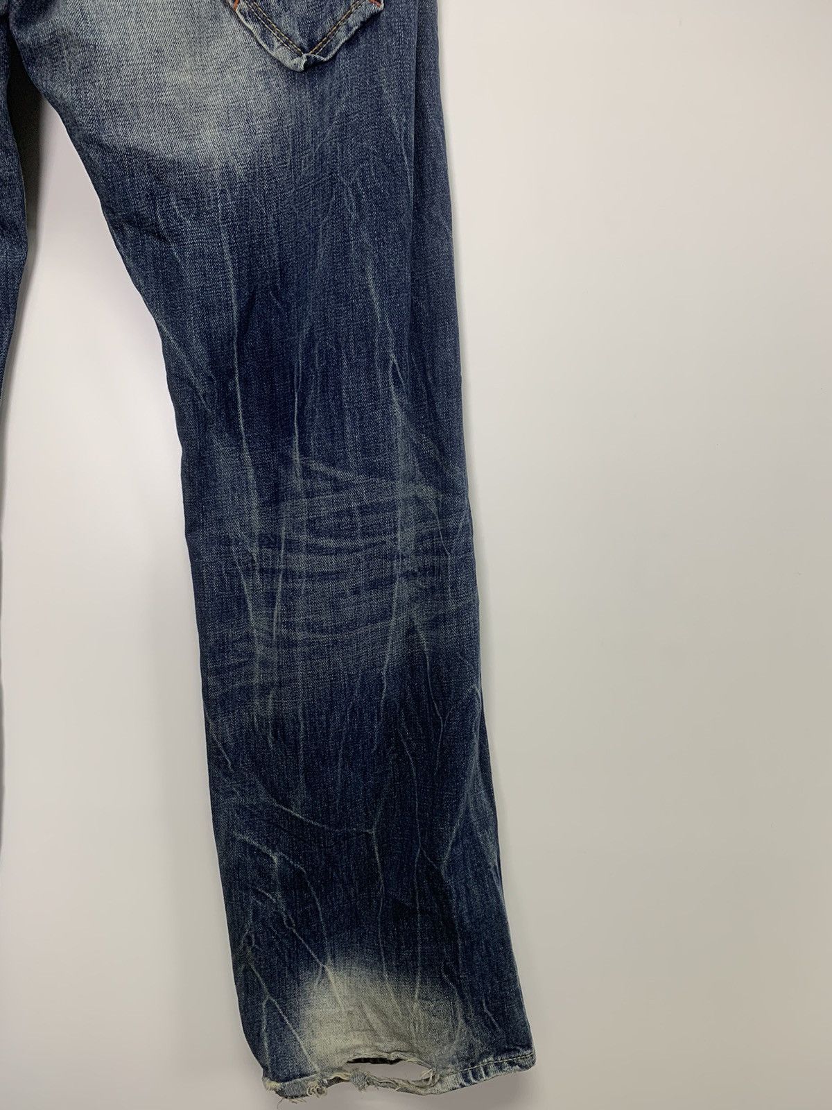 Vintage Back Number Distress Jeans Size US 34 / EU 50 - 13 Thumbnail