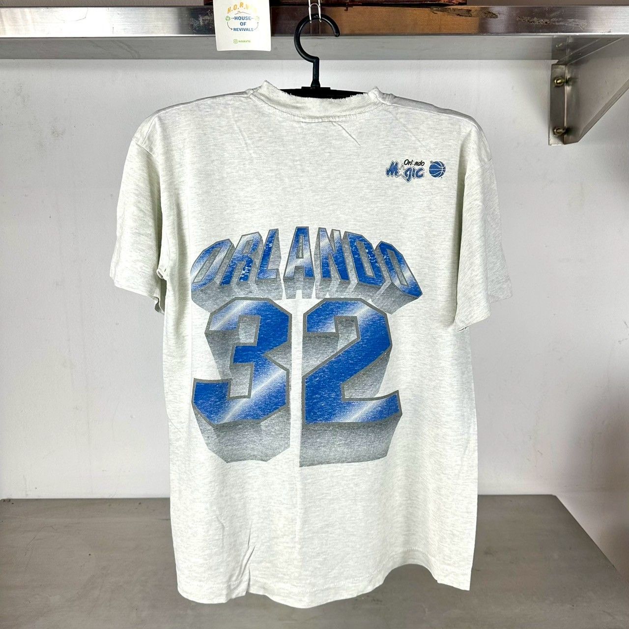 Fruit Of The Loom × NBA × Vintage Vintage 90s Orlando Magic #32 Shaquille O'Neal NBA T-shirt Size US M / EU 48-50 / 2 - 2 Thumbnail
