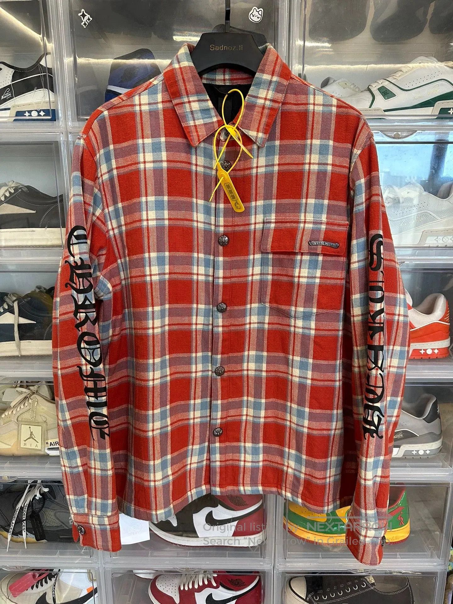 Chrome Hearts chrome hearts blue red plaid shirt jacket. Size US L / EU 52-54 / 3 - 1 Thumbnail