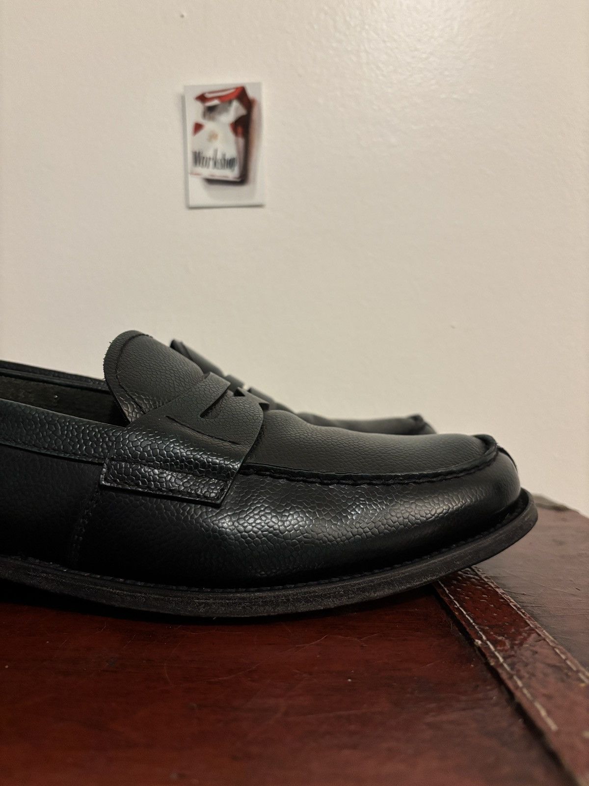 Prada Prada Spazzolato Penny Loafers Dark Green / Black Size US 9 / EU 42 - 14 Thumbnail