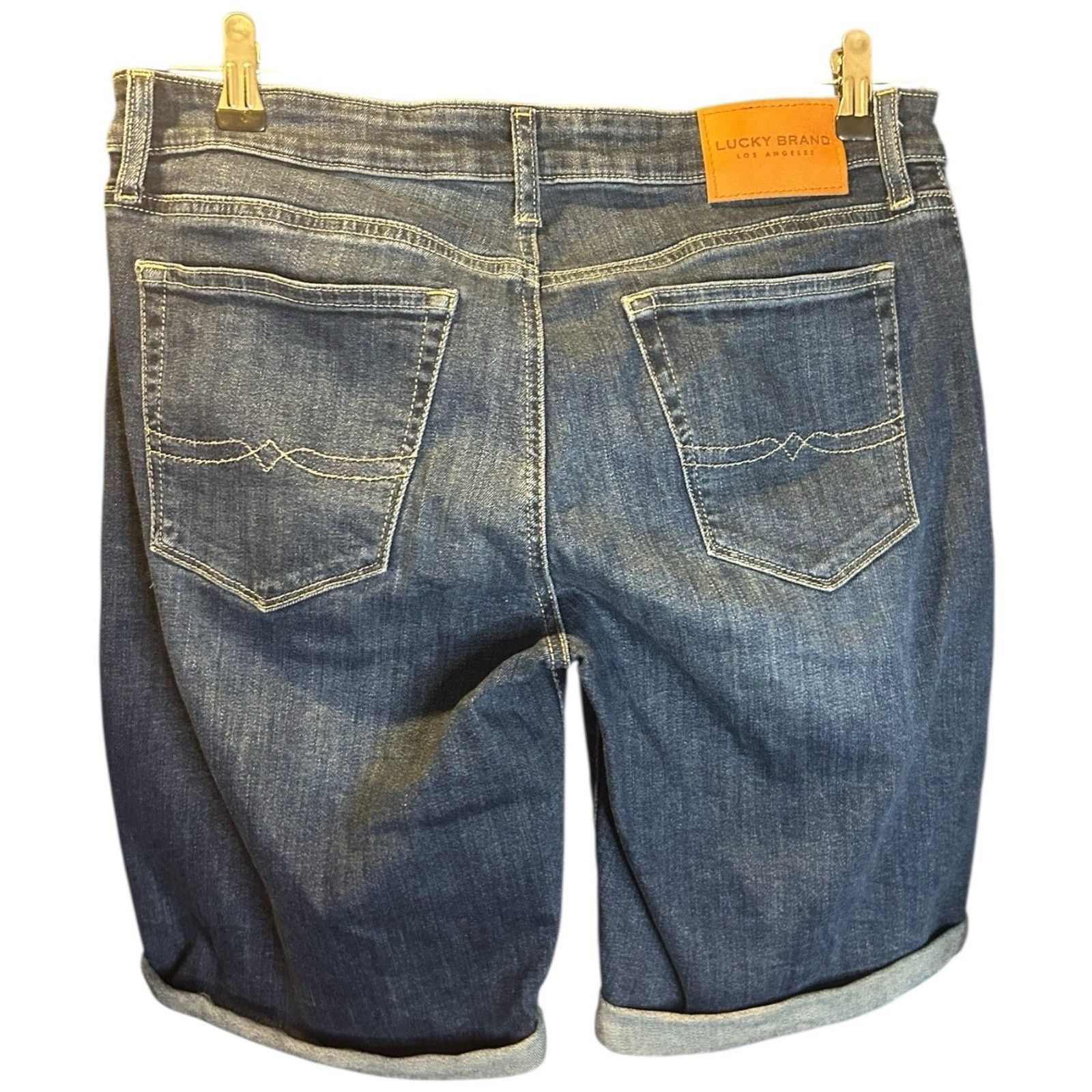 Lucky Brand Lucky Brand Women’s Dark Bermuda Denim Jean Shorts - 8/29 Size 30" / US 8 / IT 44 - 3 Thumbnail