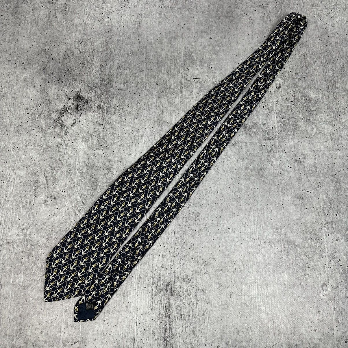 Vintage Vintage Gucci Tie Monogram Sea Anchor Silk Made In Italy Size ONE SIZE - 3 Thumbnail