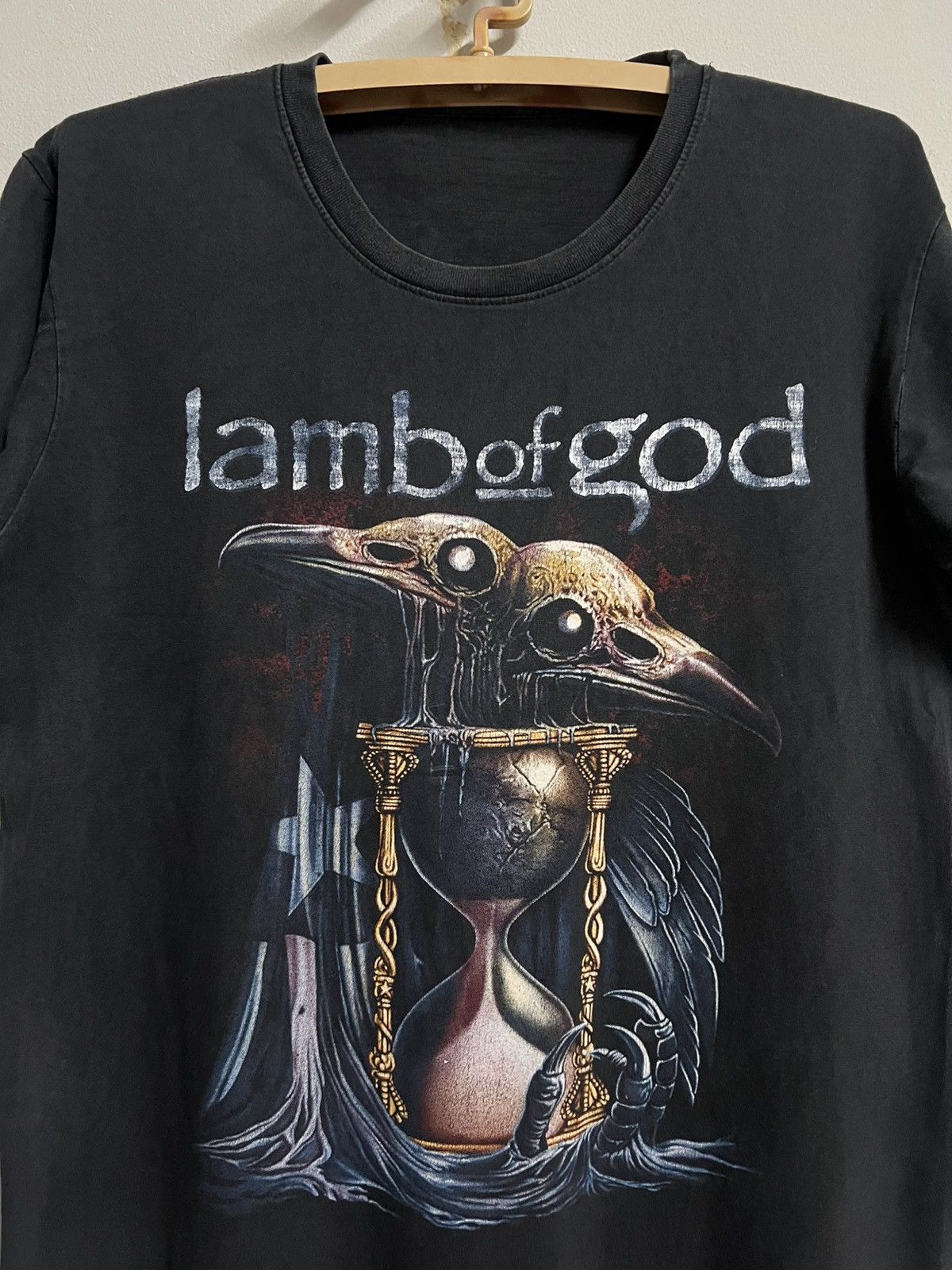 Band Tees Lamb of God Raven Skull Graphic Band Tee Black L Size US L / EU 52-54 / 3 - 1 Thumbnail