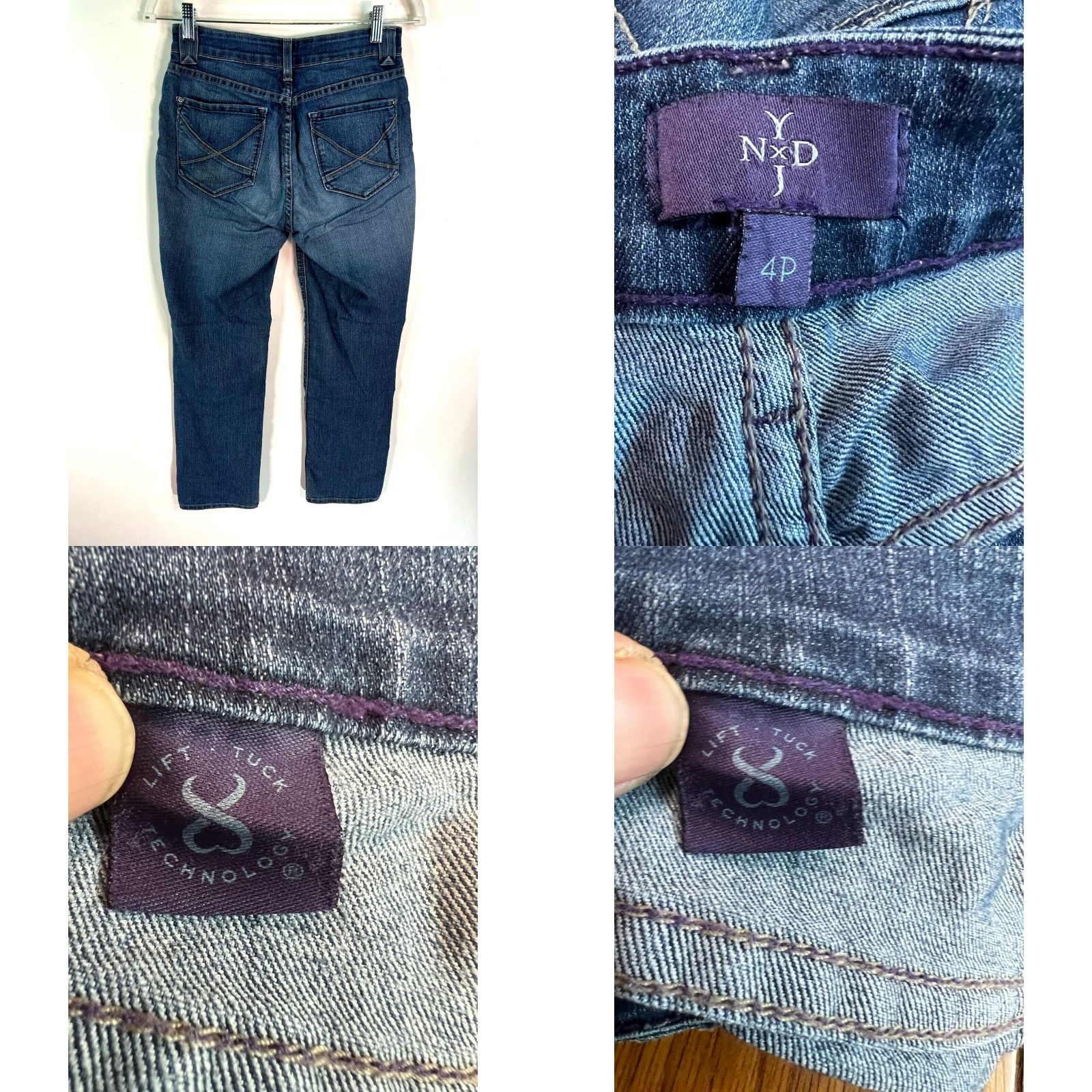 NYDJ NYDJ Jeans Blue Denim Regular Stretch Flat Front 4P Women's 28X30 Lift Tuck Size 27" / US 4 / IT 40 - 8 Thumbnail