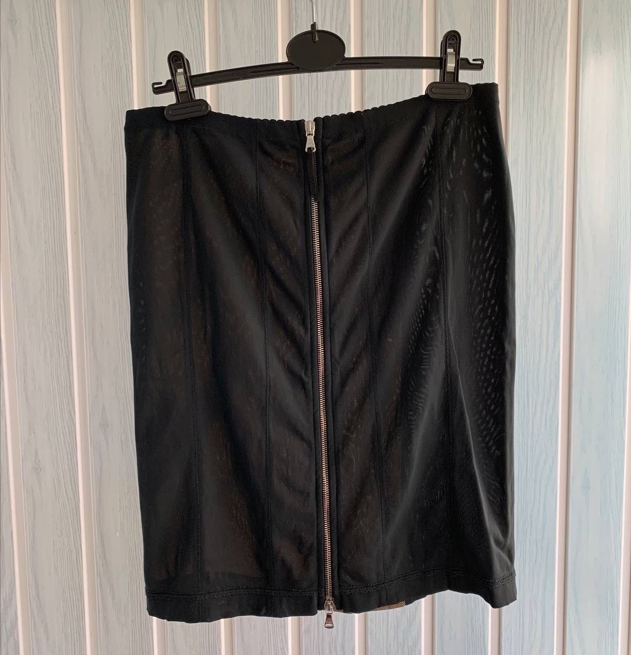 Designer × Dolce & Gabbana Dolce & Gabbana Viscose & Polyamide Pleated Zip Pencil Skirt Size 27" / US 4 / IT 40 - 2 Thumbnail