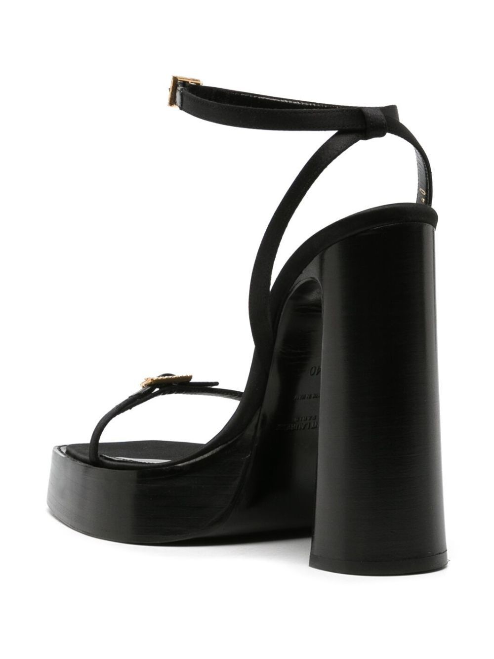 Saint Laurent Paris o1b1hav111224 Platz Platform Sandals in Black Size US 5 / IT 35 - 3 Thumbnail
