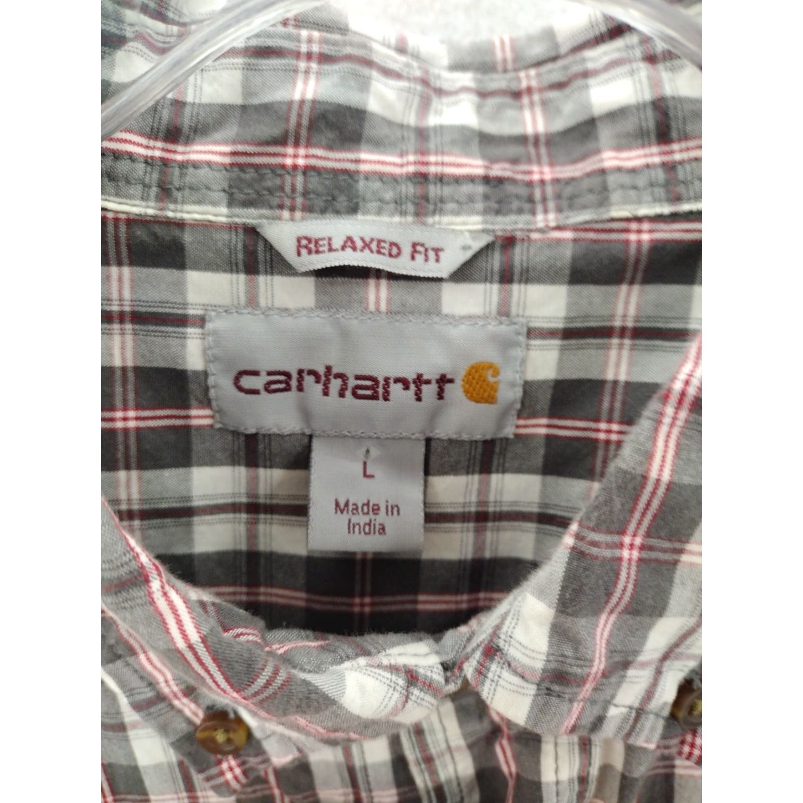 Carhartt Carhartt Shirt Mens Large Multicolor COTTON Short Sleeve Button Up Plaid Size US L / EU 52-54 / 3 - 4 Thumbnail
