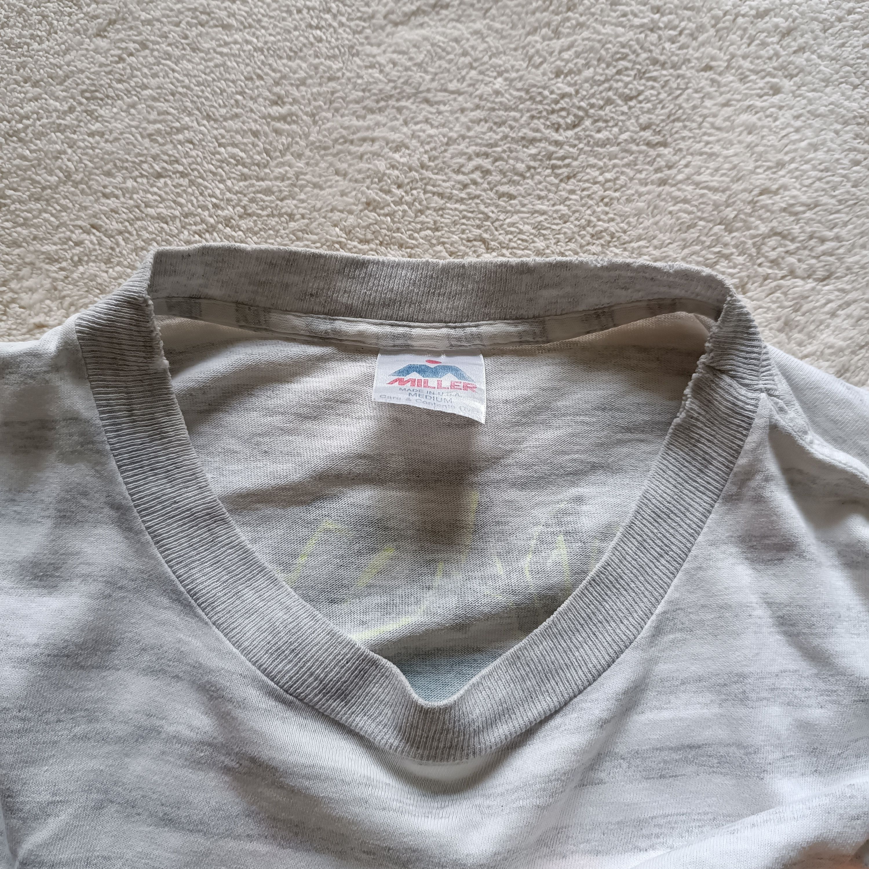 Vintage Vintage 90s BRUDDA SHARK Hawaii Striped Tshirt Size US M / EU 48-50 / 2 - 11 Thumbnail
