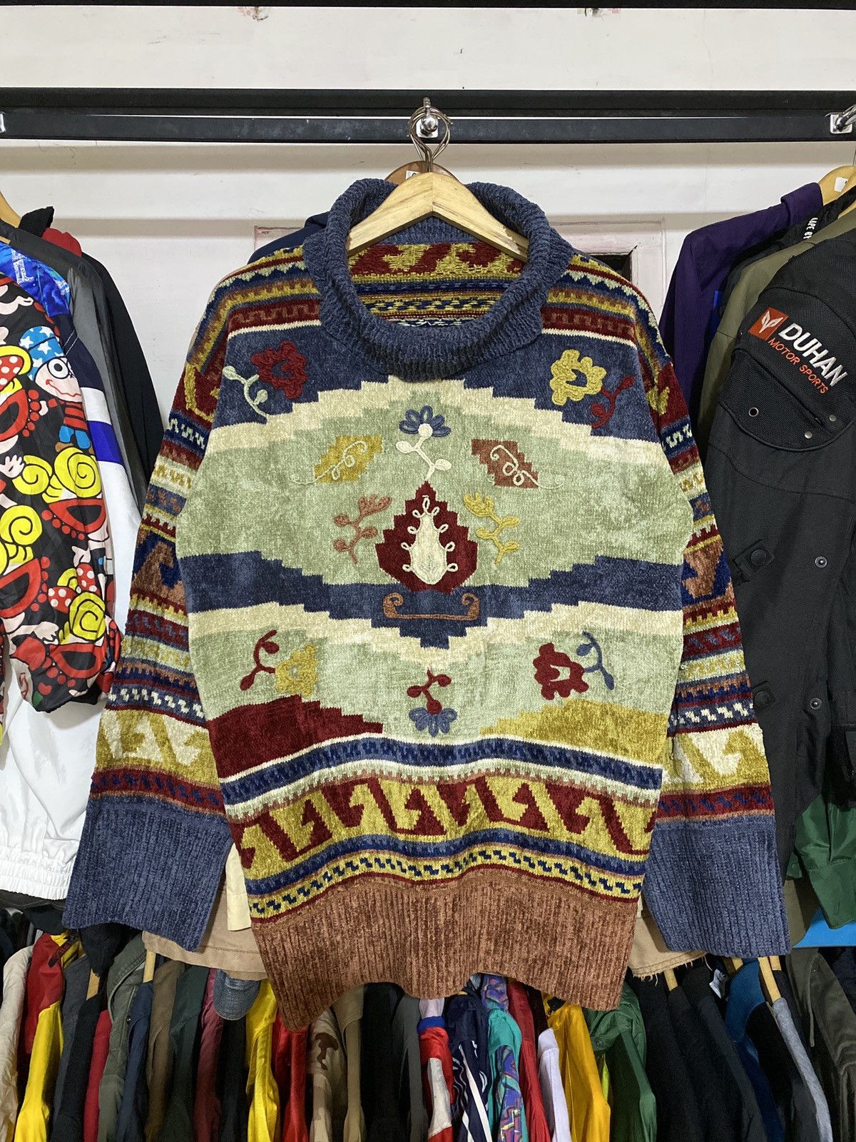 Kenzo × Vintage Vintage Kenzo Navajo Knitwear Size L / US 10 / IT 46 - 1 Thumbnail