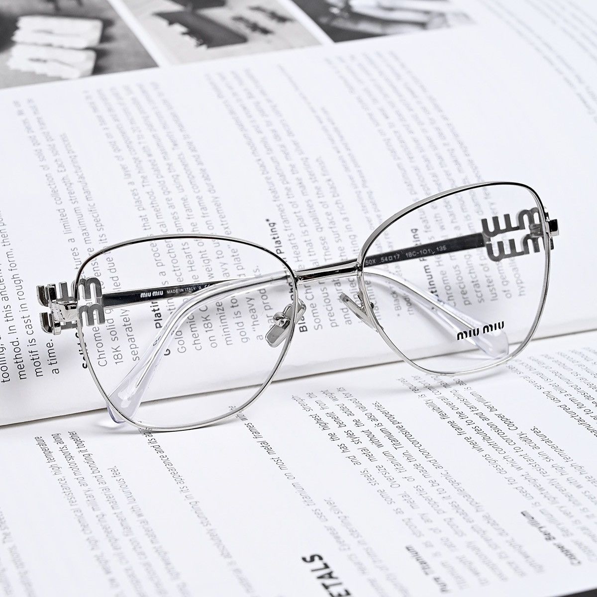 Miu Miu MIU MIU 0MU 50XV GLASSES Size ONE SIZE - 7 Thumbnail