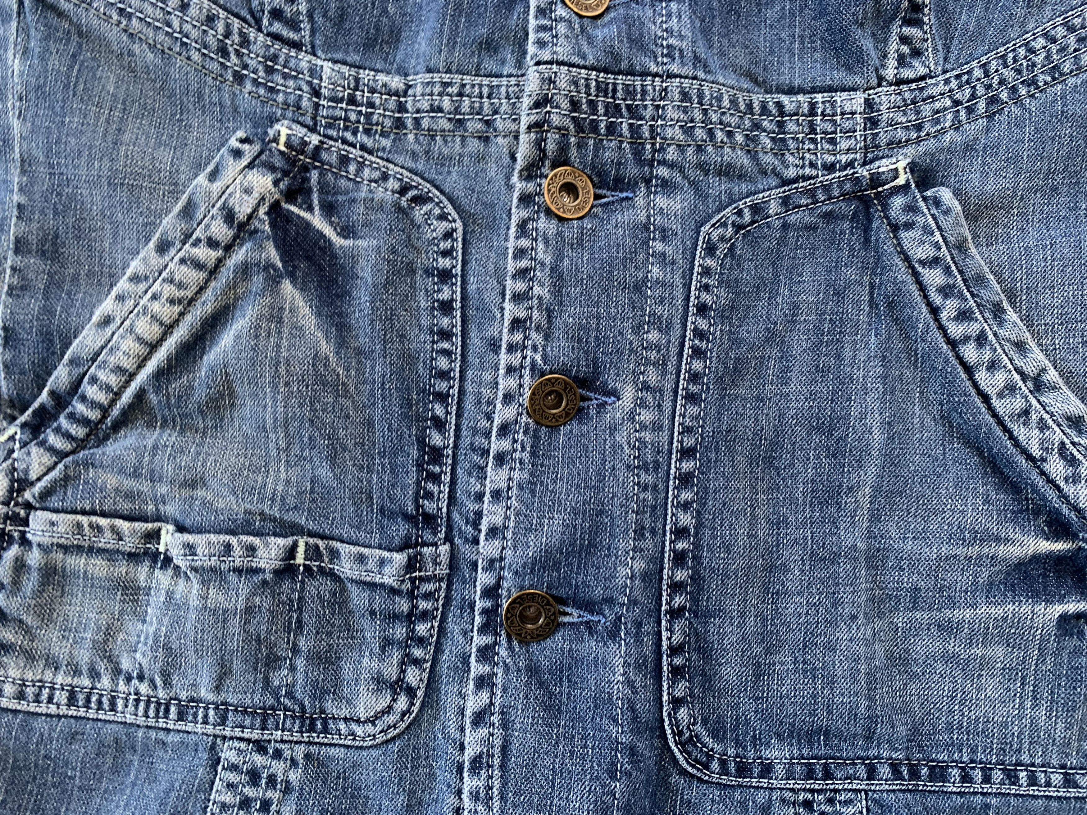 Diesel Diesel Womens Vintage Blue Denim Jacket Size M / US 6-8 / IT 42-44 - 7 Thumbnail
