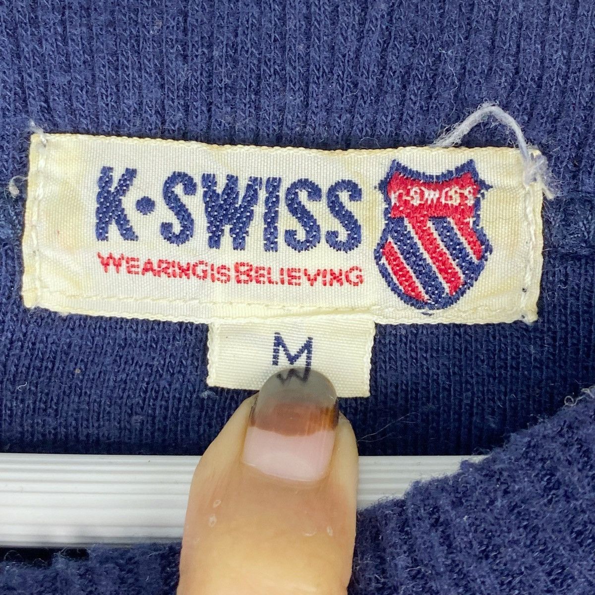 Designer × Vintage Kswiss Embroidery Big Logo Sweatshirt Crewneck Pullover Size US M / EU 48-50 / 2 - 5 Thumbnail