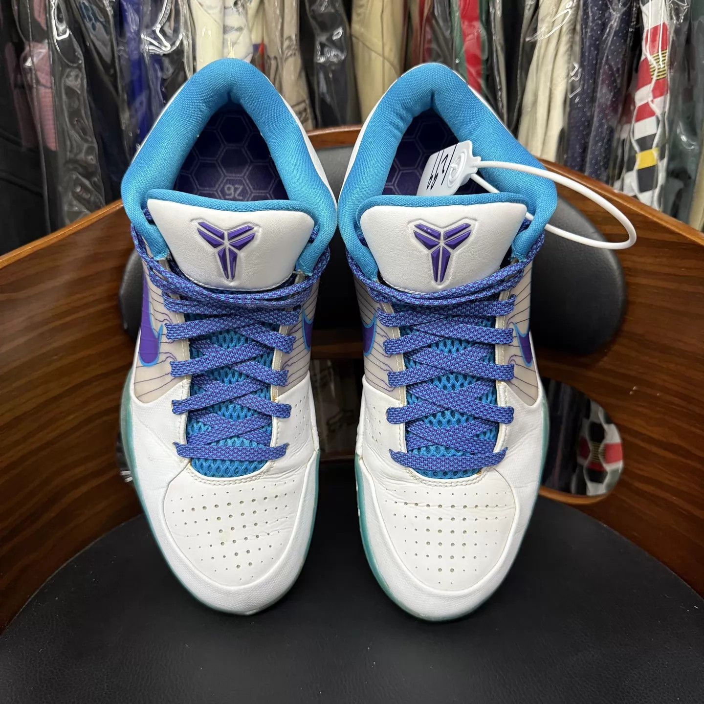 Nike Kobe 4 White Blue Draft Day All-Star 42.5 Size US 9.5 / EU 42-43 - 5 Thumbnail