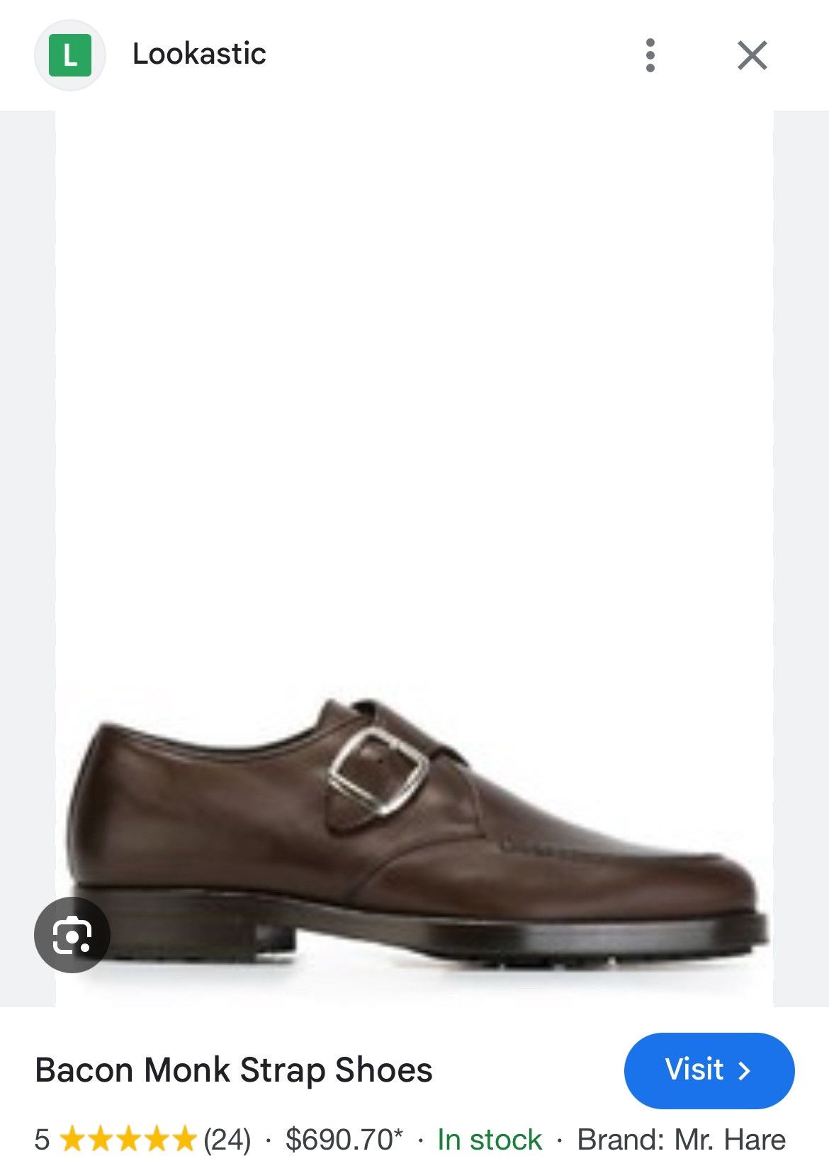 Mr. Hare Vintage Mr. Hare Bacon Monk Strap Shoes Loafers Brown 10.5 Size US 10.5 / EU 43-44 - 2 Thumbnail