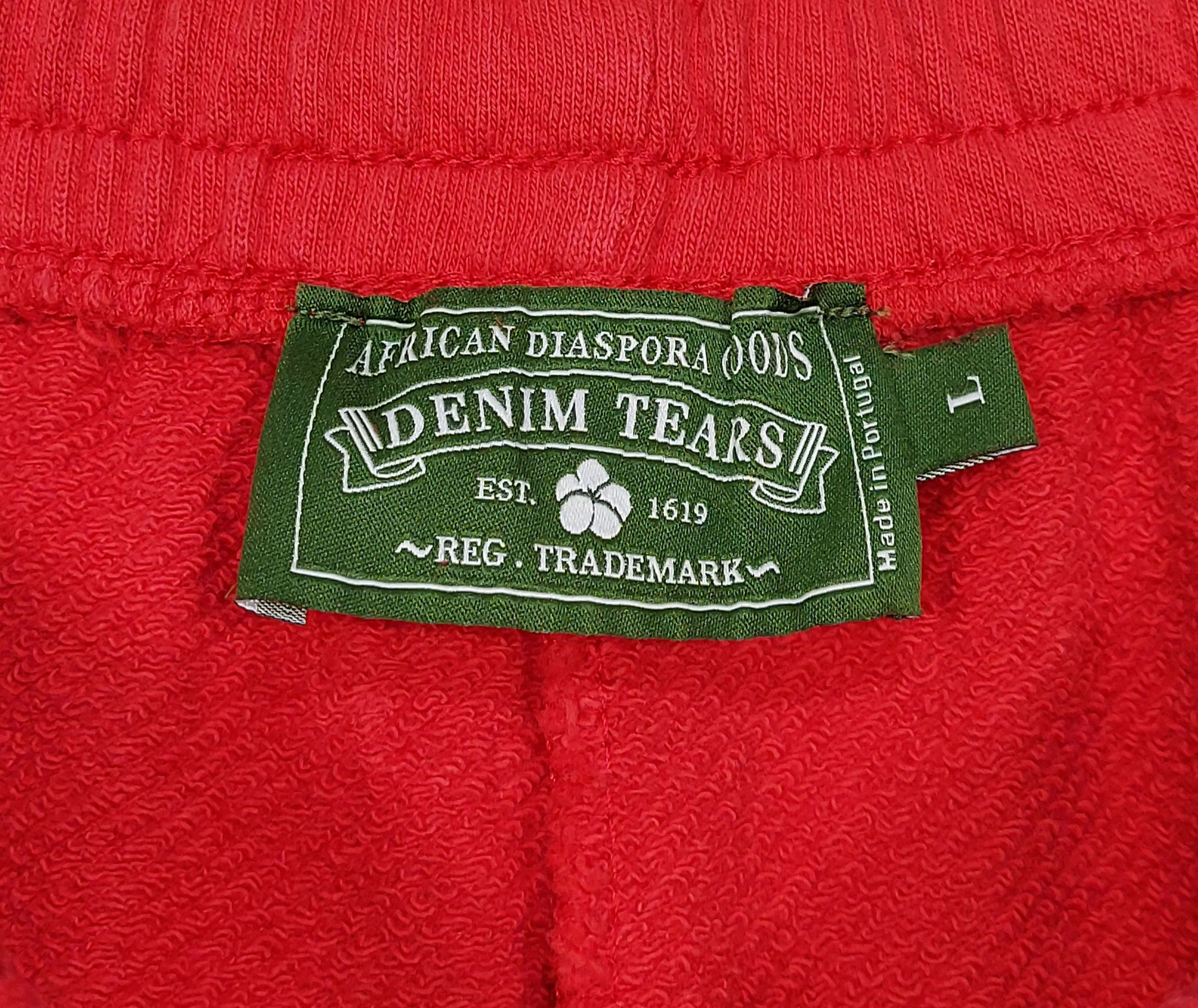 DENIM TEARS cotton wreath sweatpants - red L Size US 34 / EU 50 - 2 Thumbnail