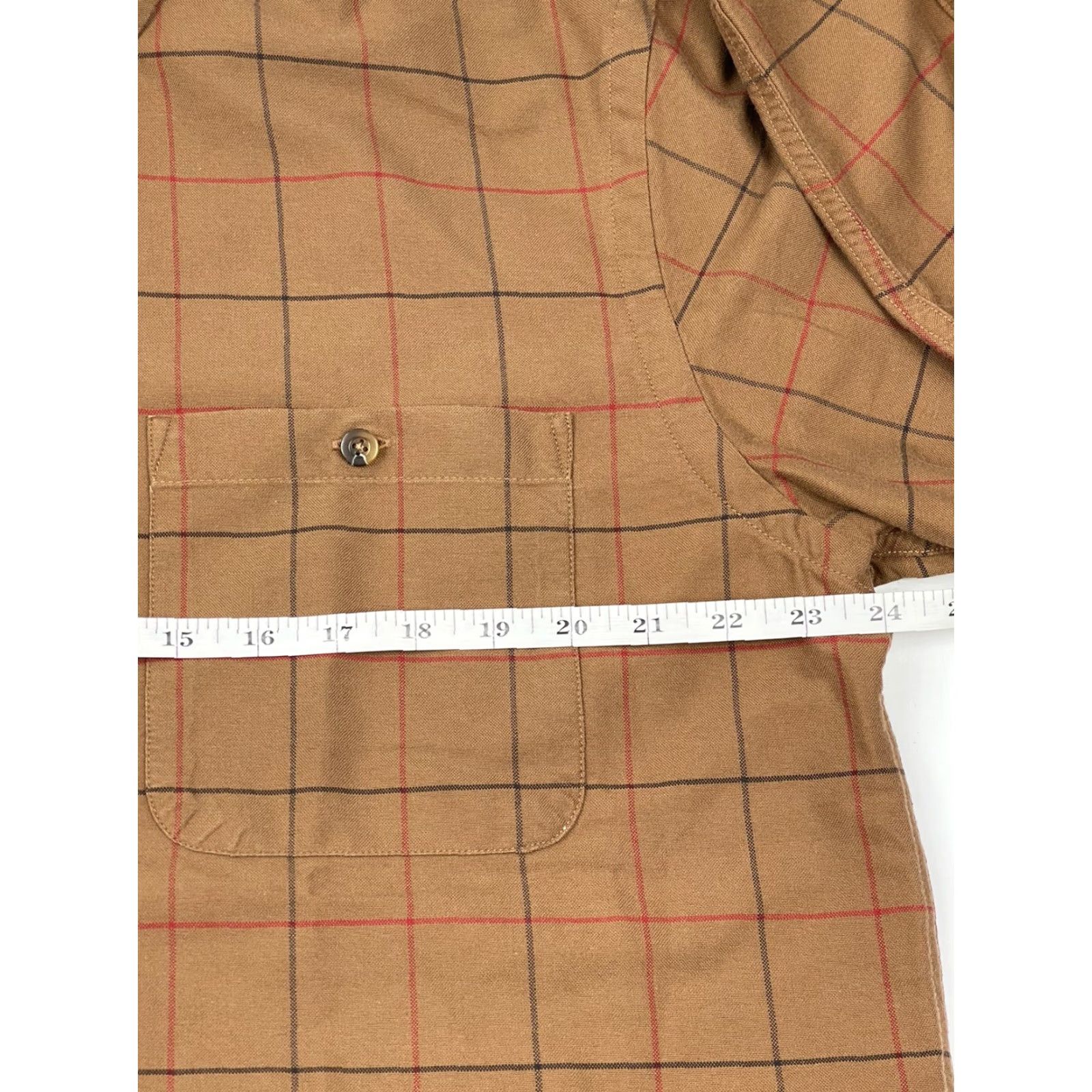 Orvis Orvis Shirt Button-Up Plaid Flannel Mens L Brown Cotton Casual Collared Size US L / EU 52-54 / 3 - 5 Thumbnail