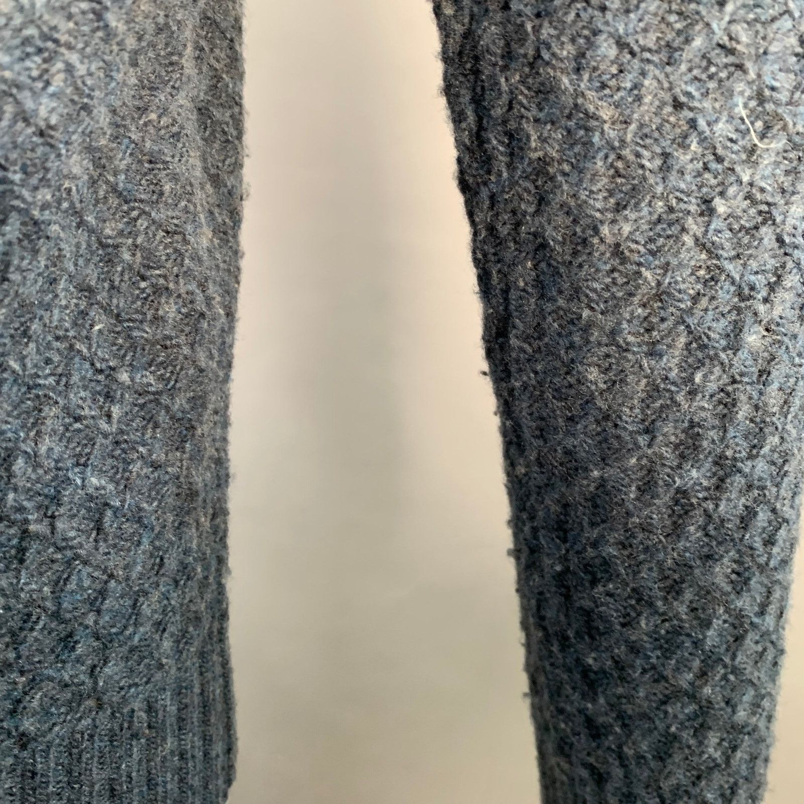 Other Size M Blue Grey Diamond Cable Knit Wool Crew Neck Sweater Size US M / EU 48-50 / 2 - 6 Thumbnail