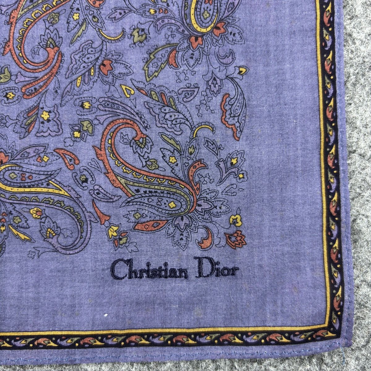 Christian Dior Monsieur × Vintage Handkerchief # E047 # Bandana # Neckerchief Size ONE SIZE - 3 Thumbnail