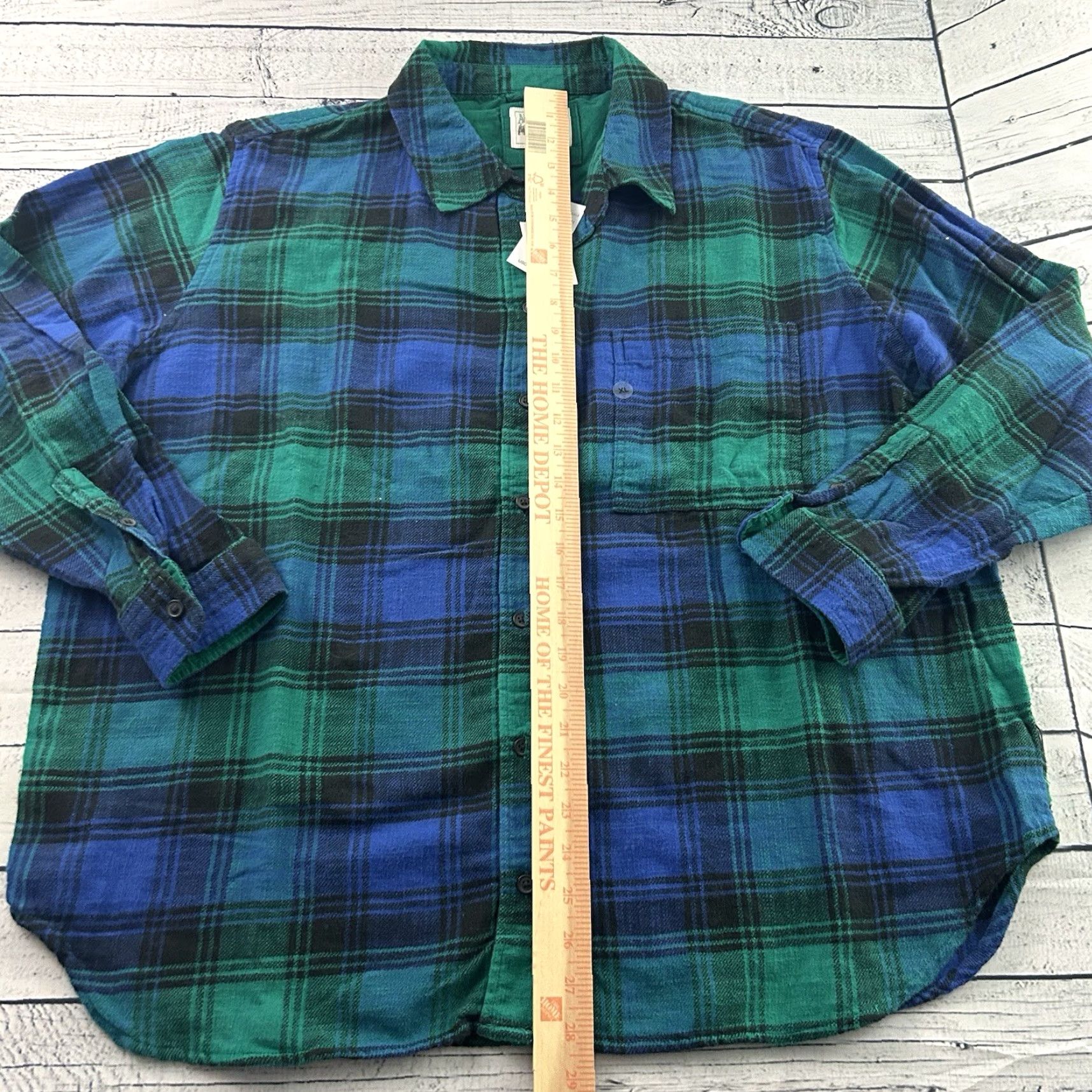 American Eagle Outfitters VINTAGE American Eagle Ahh-mazingly Soft Plaid Button Front Shirt Mens XL Green Size US XL / EU 56 / 4 - 5 Thumbnail