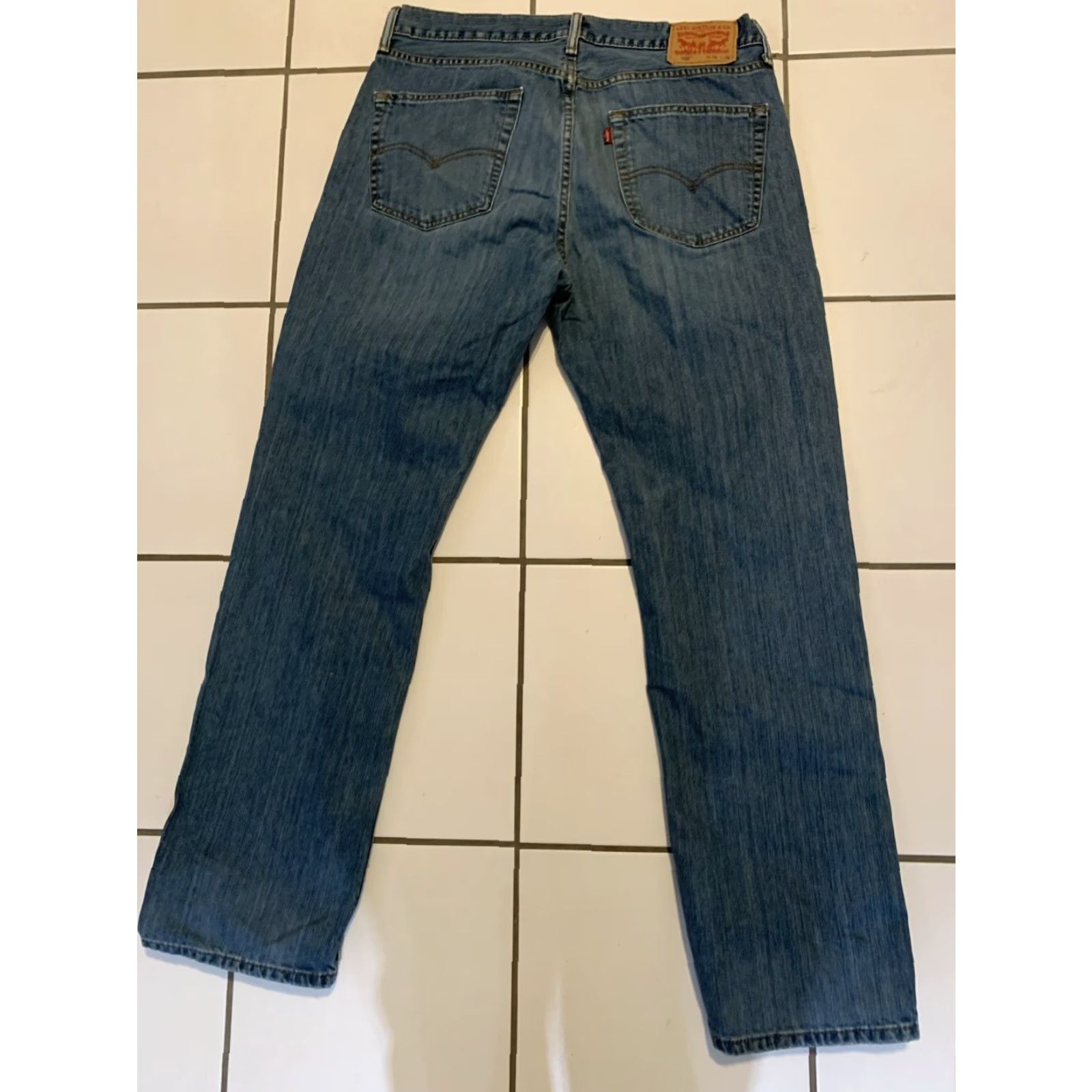Levi's Levis 559 Mens Relaxed Straight Leg Jeans Blue Cotton Medium Wash Size US 36 / EU 52 - 2 Thumbnail