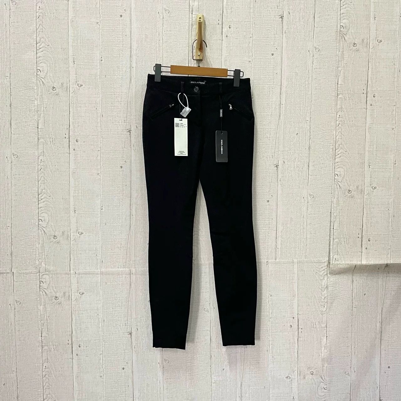 Dolce & Gabbana Dolce & Gabbana Black Pants Size 38 Size US 38 / EU 54 - 1 Thumbnail