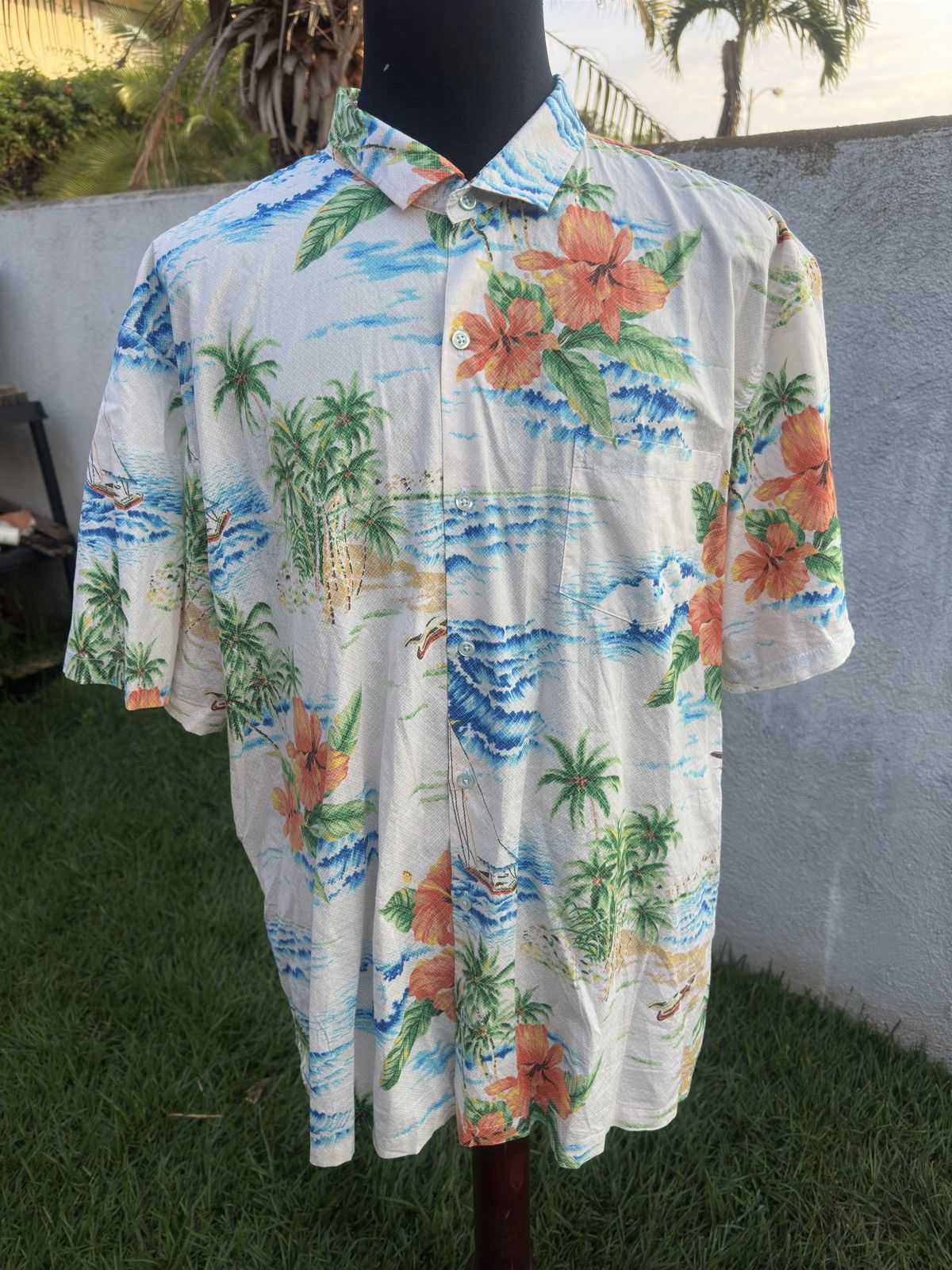 Tori Richard PreOwned Tori Richard Hawaiian Print Multicolored Men's 2XL Size US XXL / EU 58 / 5 - 1 Thumbnail