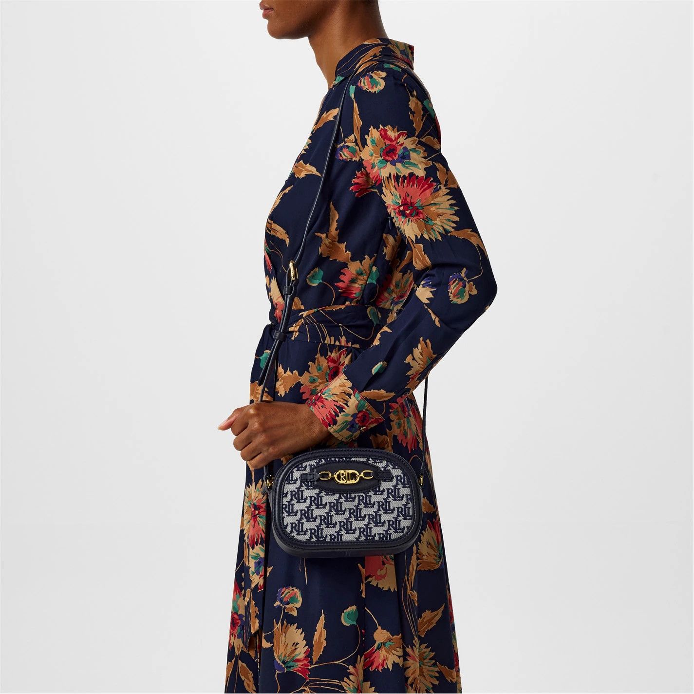 Lauren Ralph Lauren o1g2r1mq0825 Size: OS / Small Tayler Crossbody Bag Navy Size ONE SIZE - 2 Thumbnail