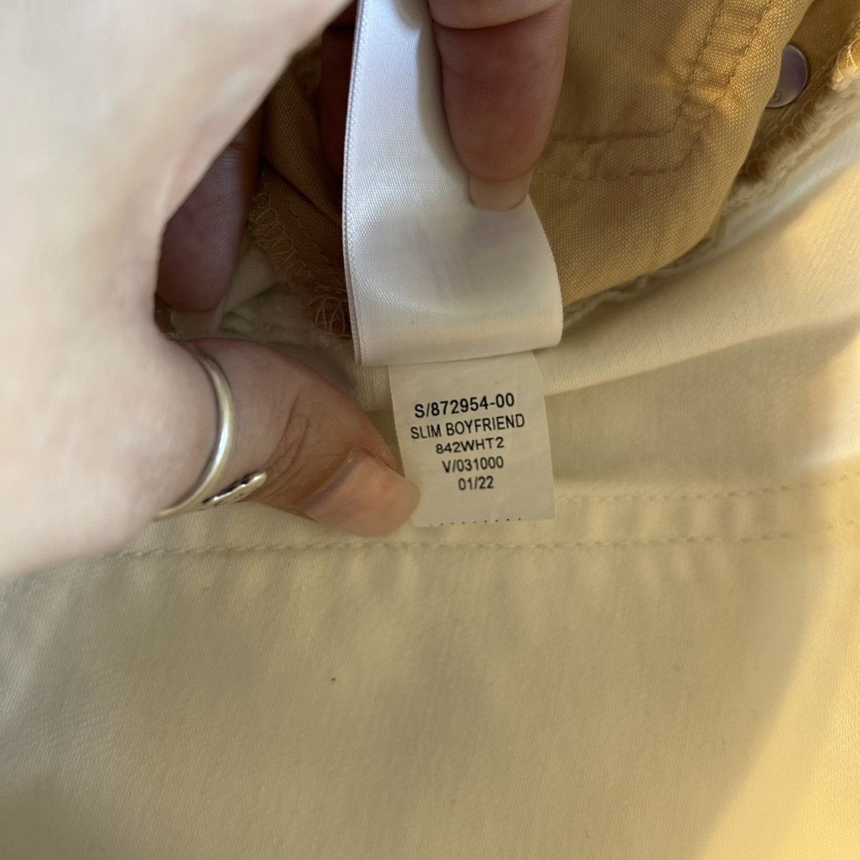 Gap Gap Universal Slim Boyfriend white distressed jean 10/30 Size 32" / US 10 / IT 46 - 5 Thumbnail