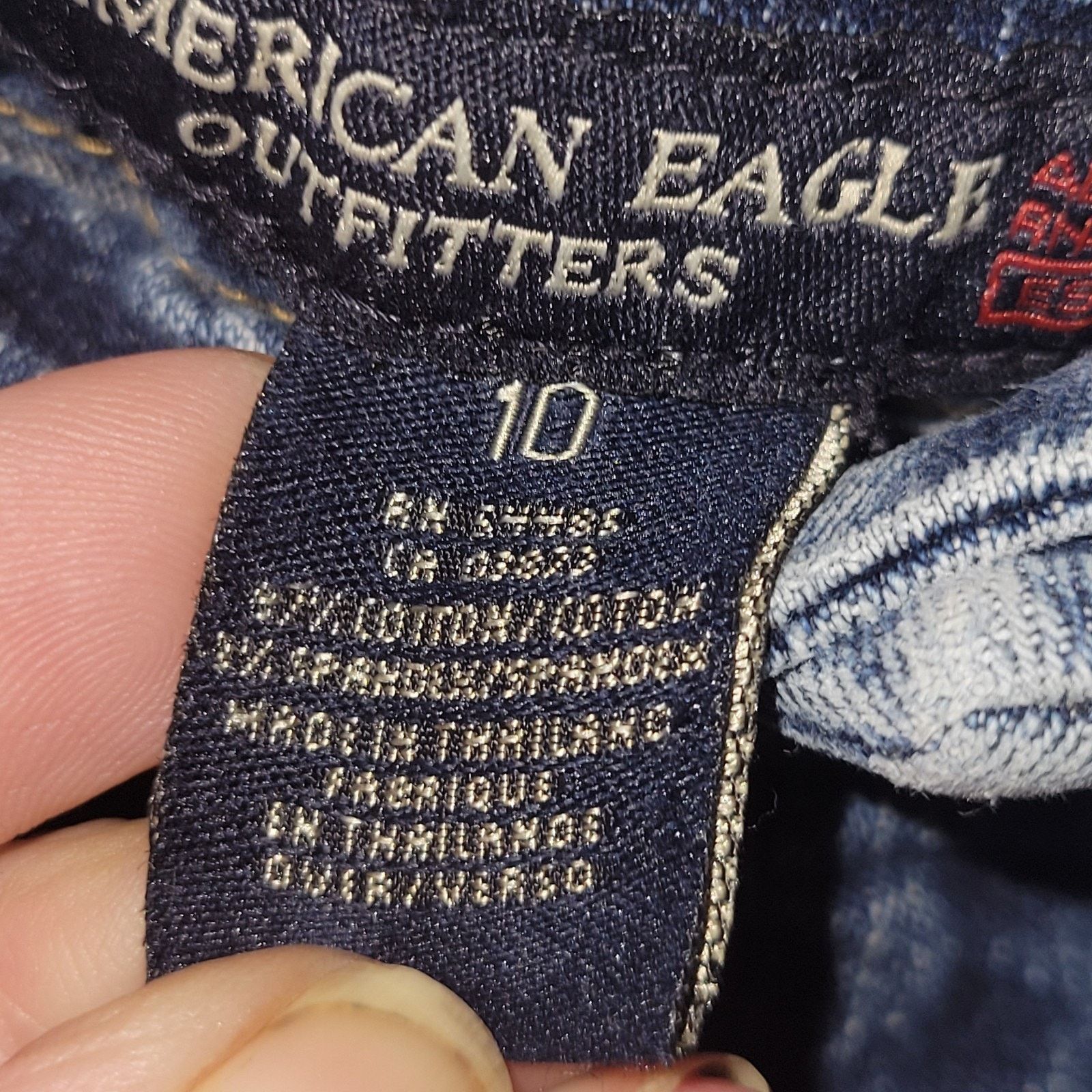 American Eagle Outfitters American Eagle Jean Skirt Size 10 Pockets Side Slits Size 32" / US 10 / IT 46 - 6 Thumbnail