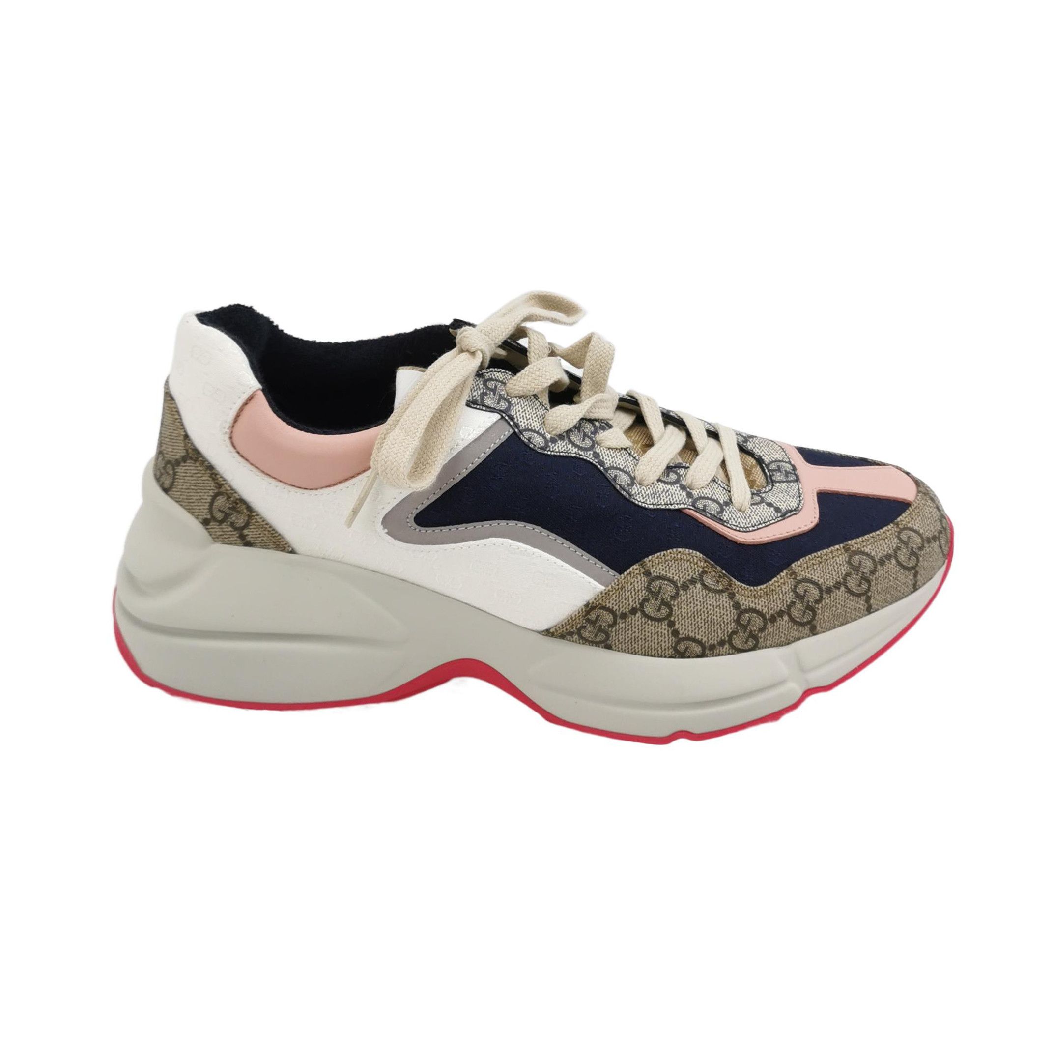 Gucci Gucci Women 11-5 Lowtop Sneakers Size US 11.5 / IT 41.5 - 1 Thumbnail