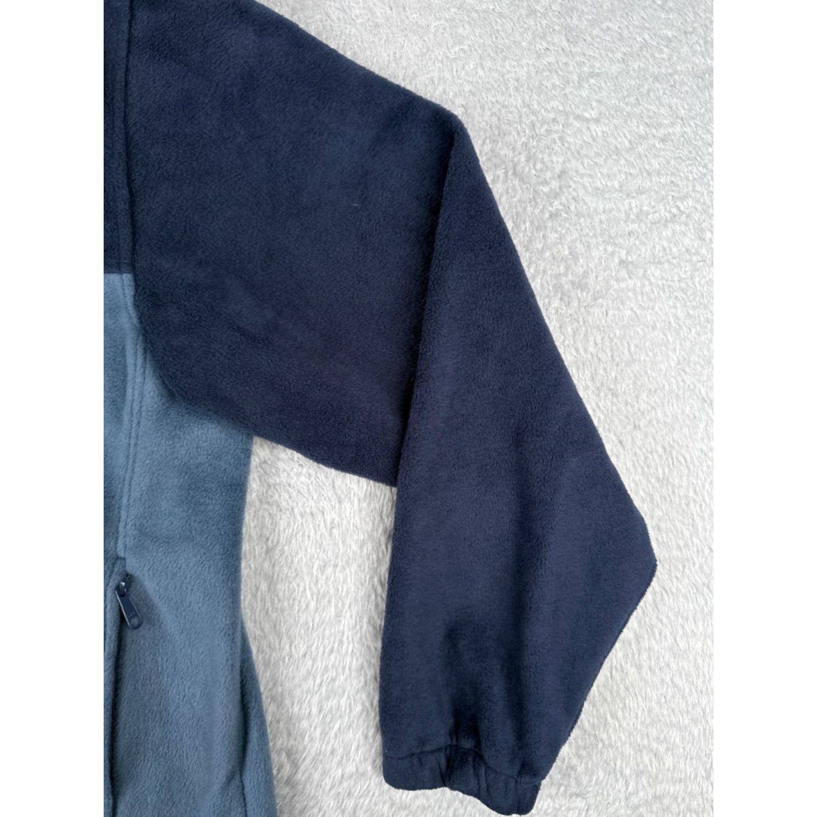 Vintage Columbia Jacket Adult 2XL Blue Full Zip Mock Neck Fleece Polyester Pockets Casual Travel Workwear Men Size US XXL / EU 58 / 5 - 2 Thumbnail