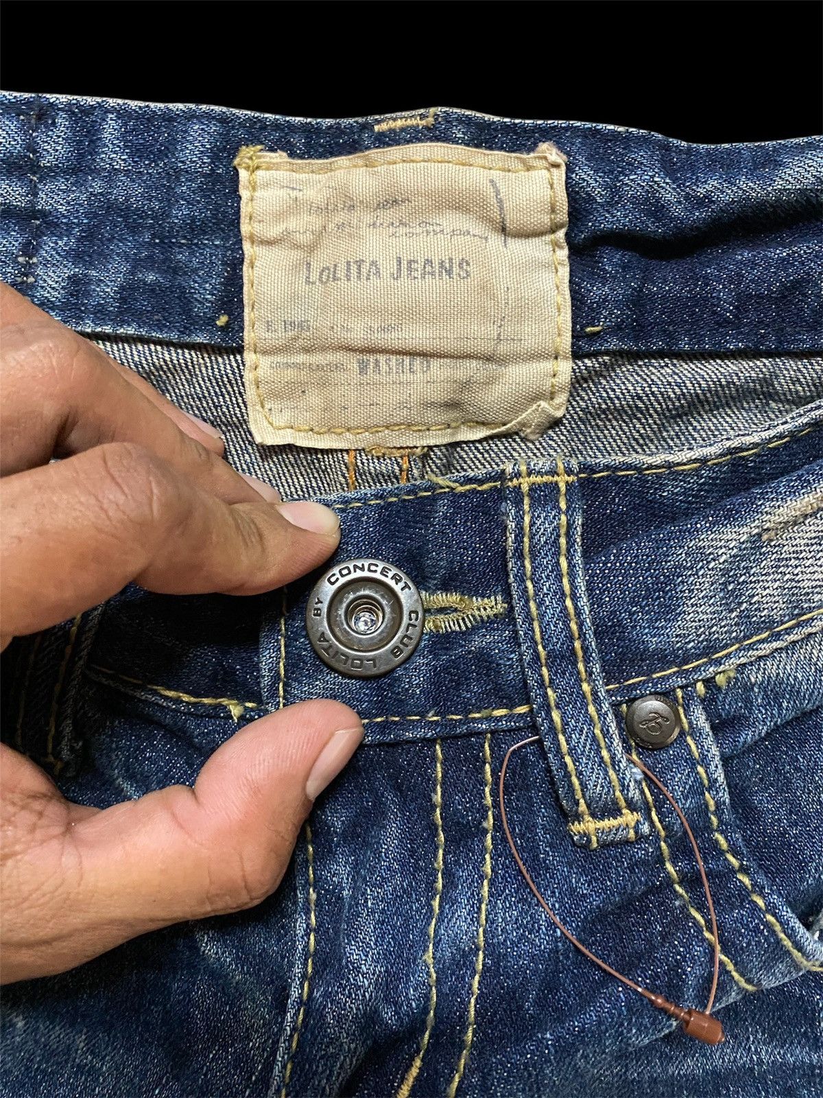 Japanese Brand Flare Jeans Japan Lolita Washed Distressed Jeans Size US 28 / EU 44 - 9 Thumbnail