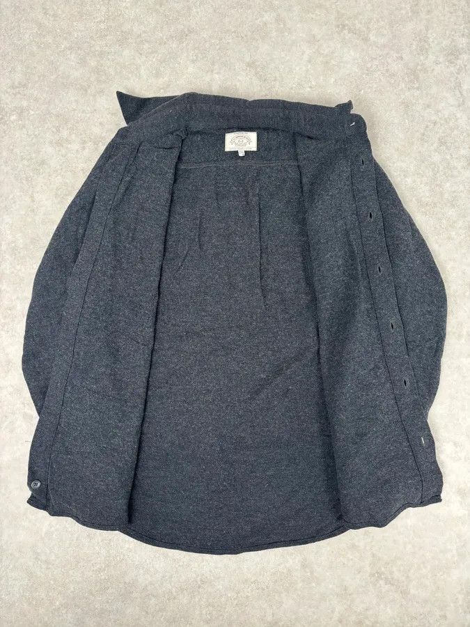 Armani 1990s Armani Dark Grey Minimalist Wool Blend Shirt Size US M / EU 48-50 / 2 - 7 Thumbnail