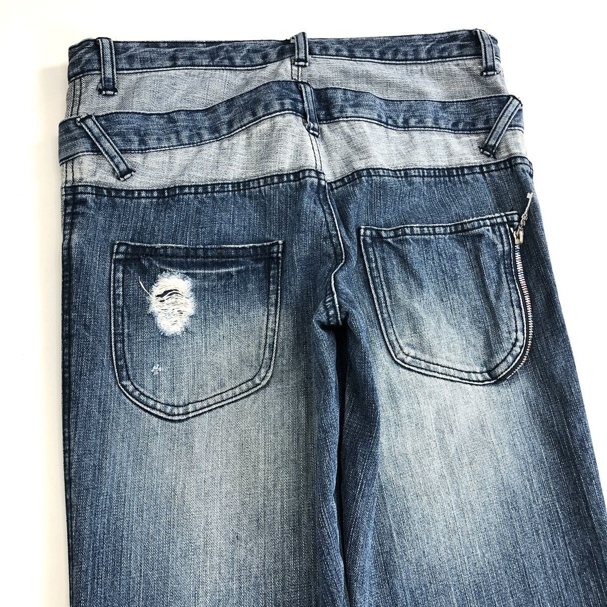 If Six Was Nine × Japanese Brand × PPFM 179/WG Nicole Club Double Waist Blue Wash Jeans Size US 36 / EU 52 - 16 Thumbnail