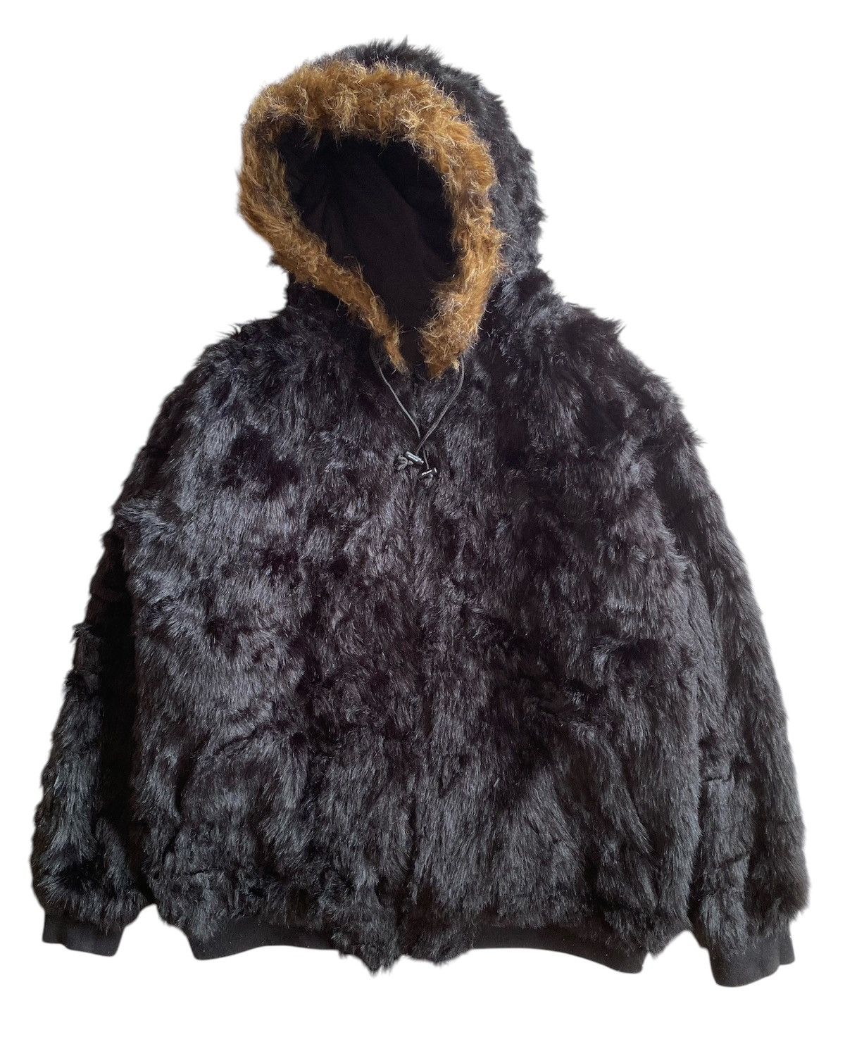 Japanese Brand Vintage 90s Piko Hawaii Fur Zipper Hooded Reversible Jacket Size US L / EU 52-54 / 3 - 1 Thumbnail