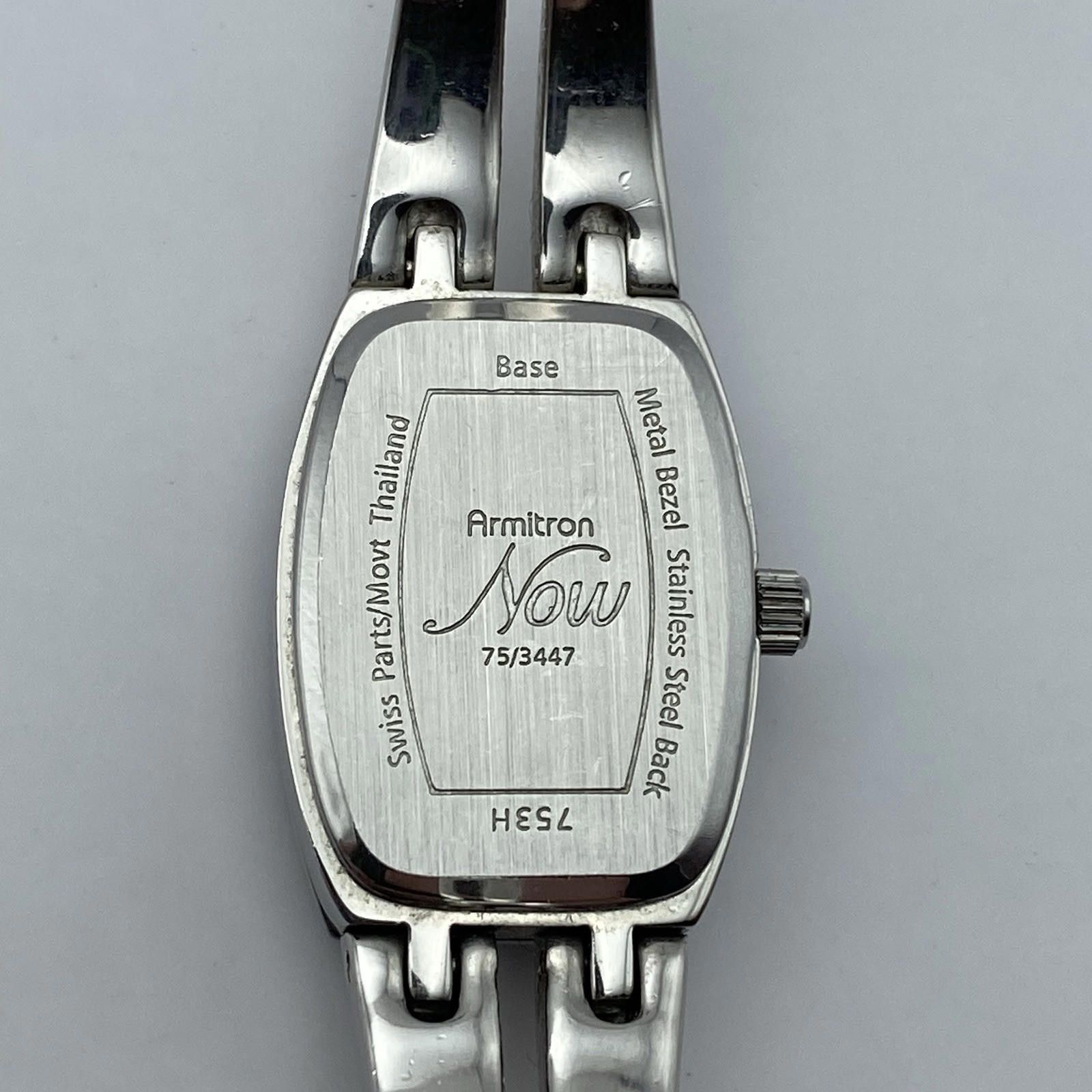 Designer Women's Armitron Diamond NOW Black Dial Bracelet Band Watch Size ONE SIZE - 6 Thumbnail