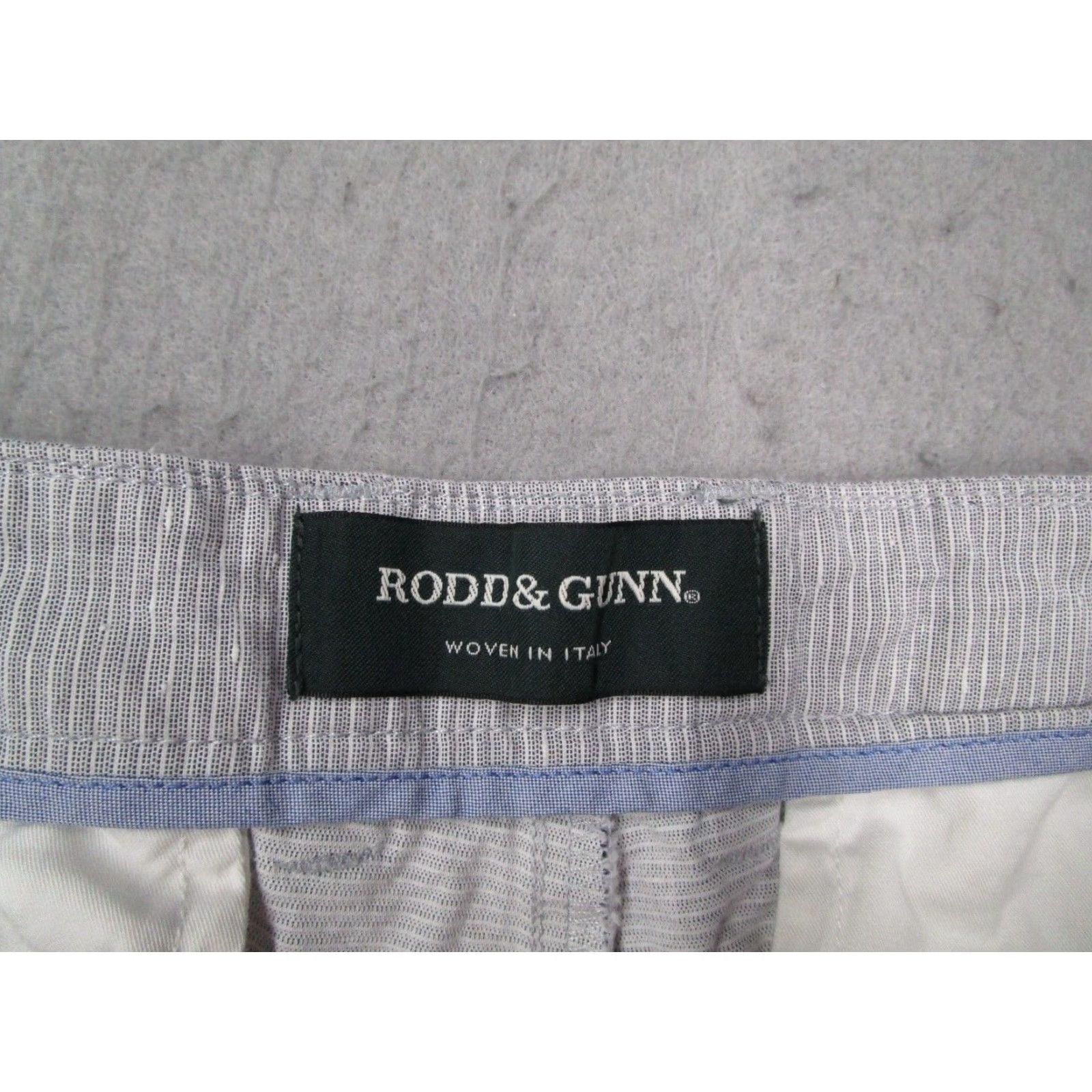 Rodd & Gunn VINTAGE Rodd & Gunn Shorts Mens 38 Gray Striped Chino Casual Golf Travel 8" Inseam Size US 38 / EU 54 - 2 Thumbnail