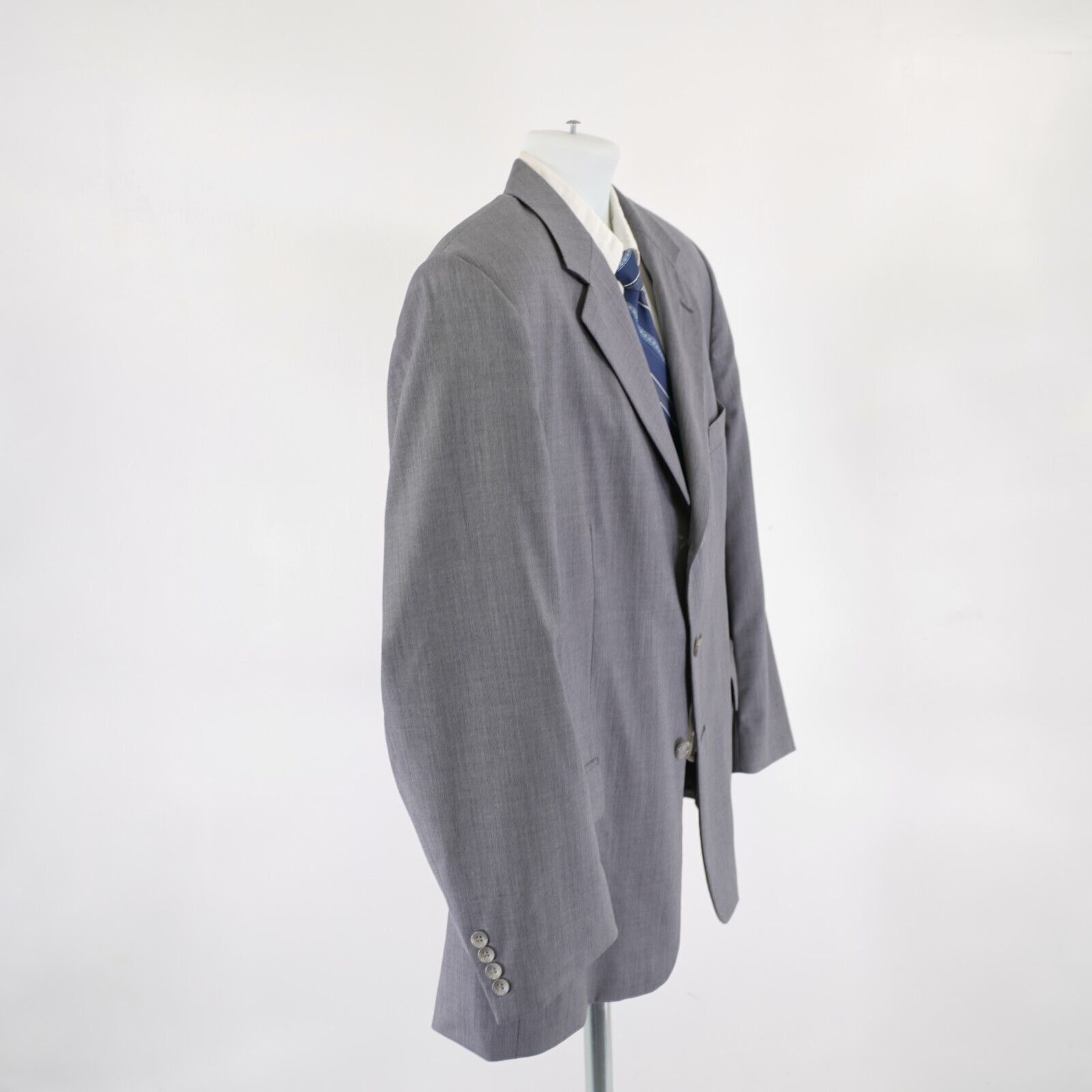 Joseph & Feiss Joseph & Feiss International Twill Wool Gray 44R / Slim 46R Size 44R - 7 Thumbnail