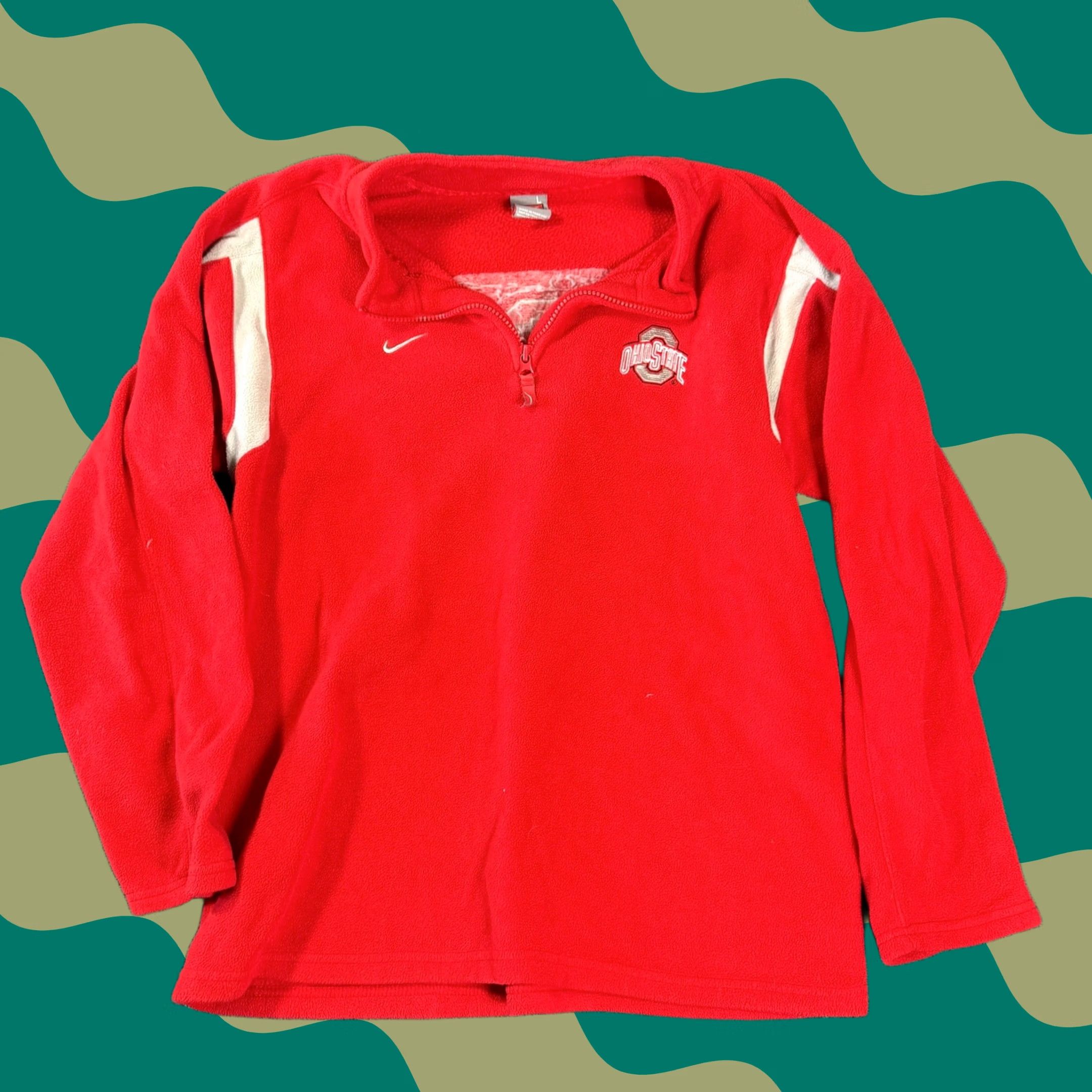 Vintage VINTAGE Ohio State Buckeyes Football Nike Team Quarter Zip Sweatshirt L Size US L / EU 52-54 / 3 - 1 Thumbnail