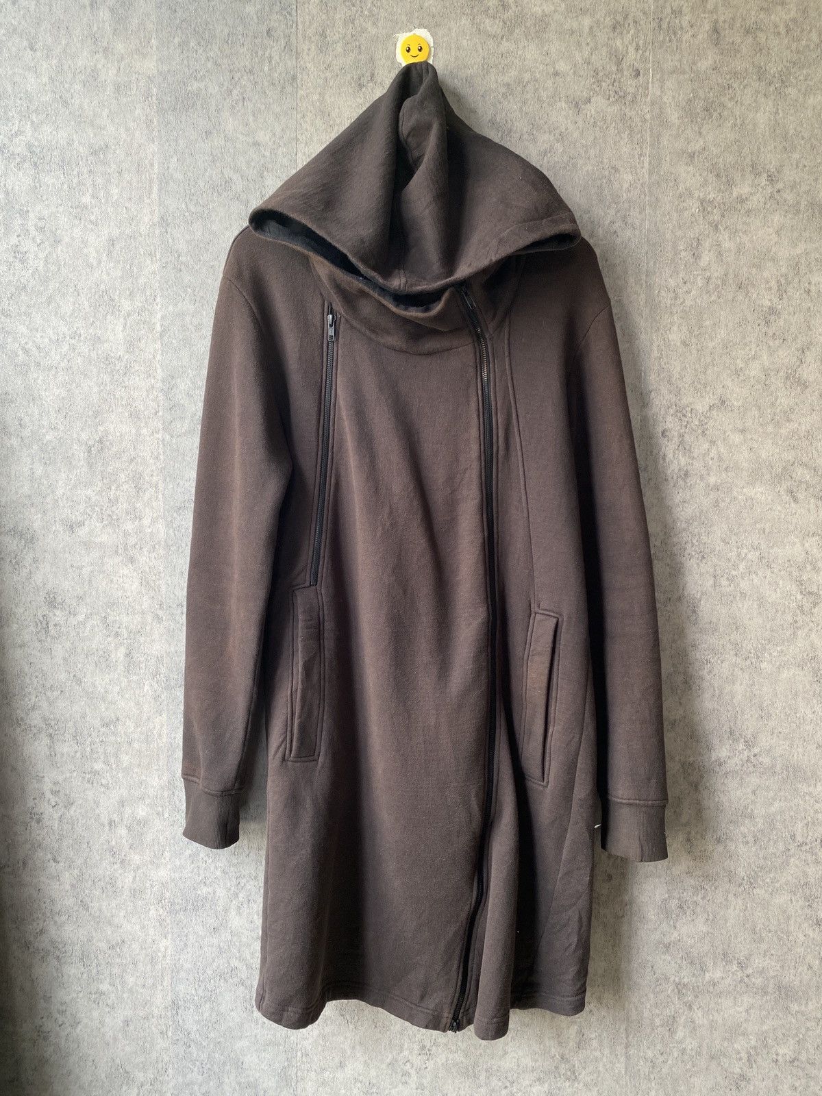 Helmut Lang Helmut Lang Body Elongated Zip SWS Faded Black Hoodie Size US S / EU 44-46 / 1 - 2 Thumbnail