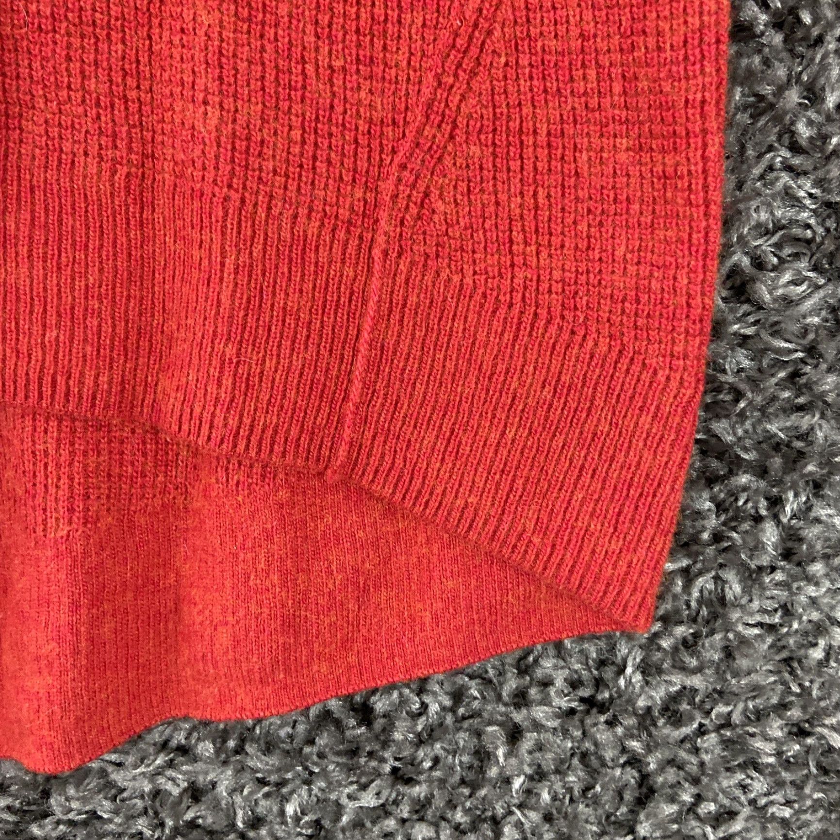 Madewell VINTAGE? No. Madewell Blouse Sweater Red Women XS V-Neck Long Sleeve Pullover Woman XS Red Size XS / US 0-2 / IT 36-38 - 2 Thumbnail