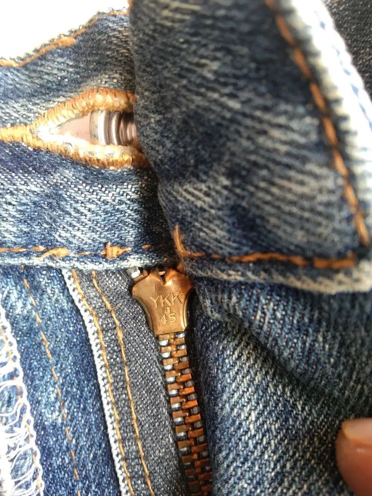 Japanese Brand Vintage Unique Clothing Warehouse Distressed Jeans 28x29 Size US 28 / EU 44 - 8 Thumbnail