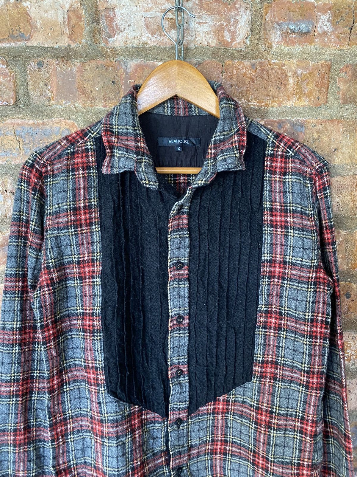 ABAHOUSE × Japanese Brand × Nepenthes 2000s Abahouse check and pleated western wool Size US M / EU 48-50 / 2 - 3 Thumbnail