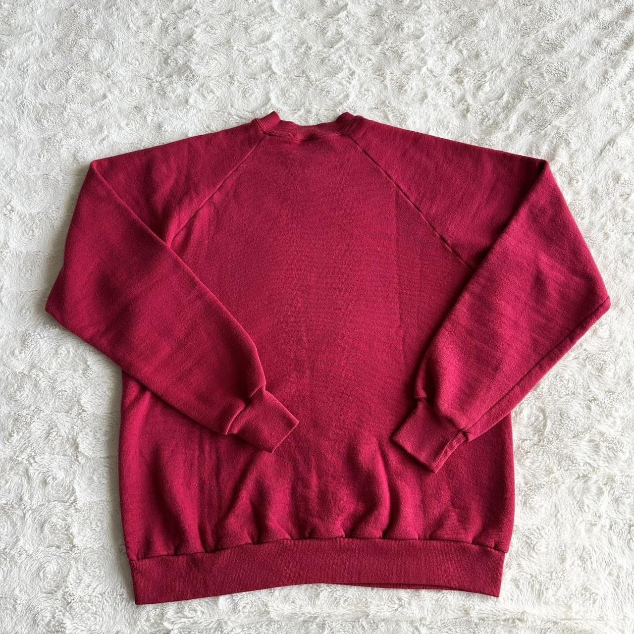 Jerzees Vintage Jerzees Sweatshirt Crewneck Mens XL Red Blank 80s LS Size US XL / EU 56 / 4 - 3 Thumbnail