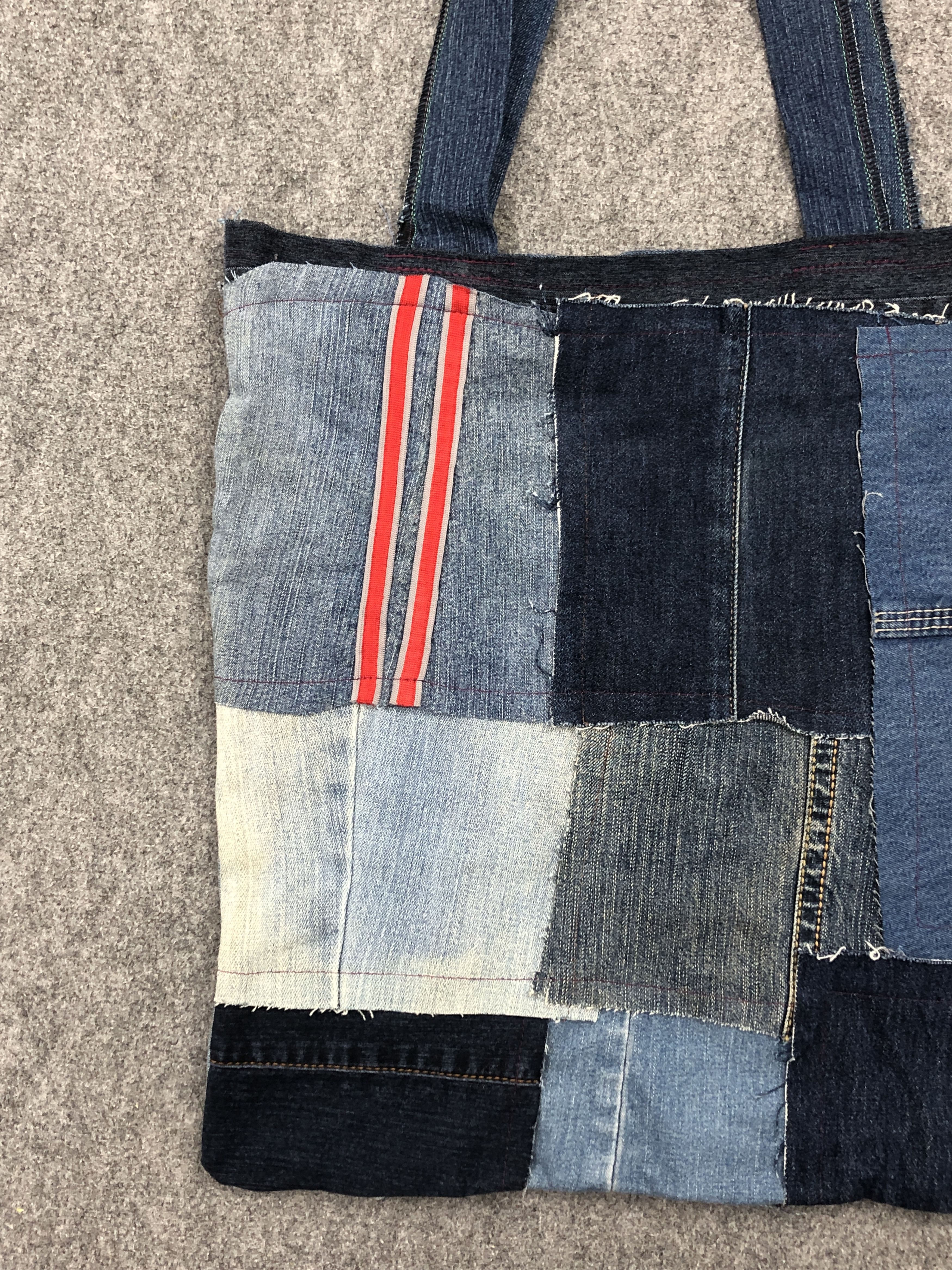 Japanese Brand Vintage Japanese Brand Jeans Upcycle Totebag BG0155 Size ONE SIZE - 3 Thumbnail