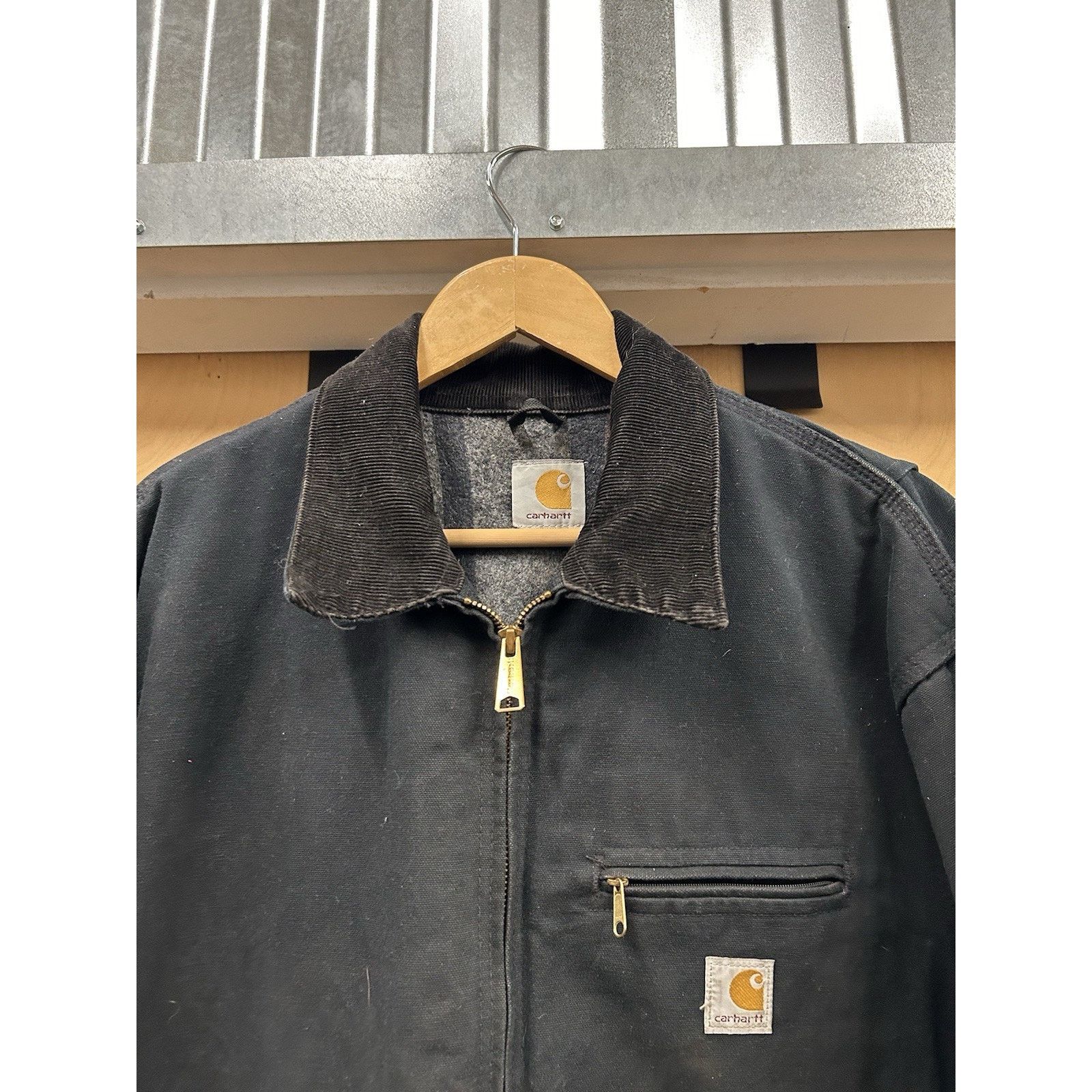 Carhartt VTG Carhartt J01BLK Black Detroit Jacket XXL Canvas Workwear Size US XXL / EU 58 / 5 - 5 Thumbnail