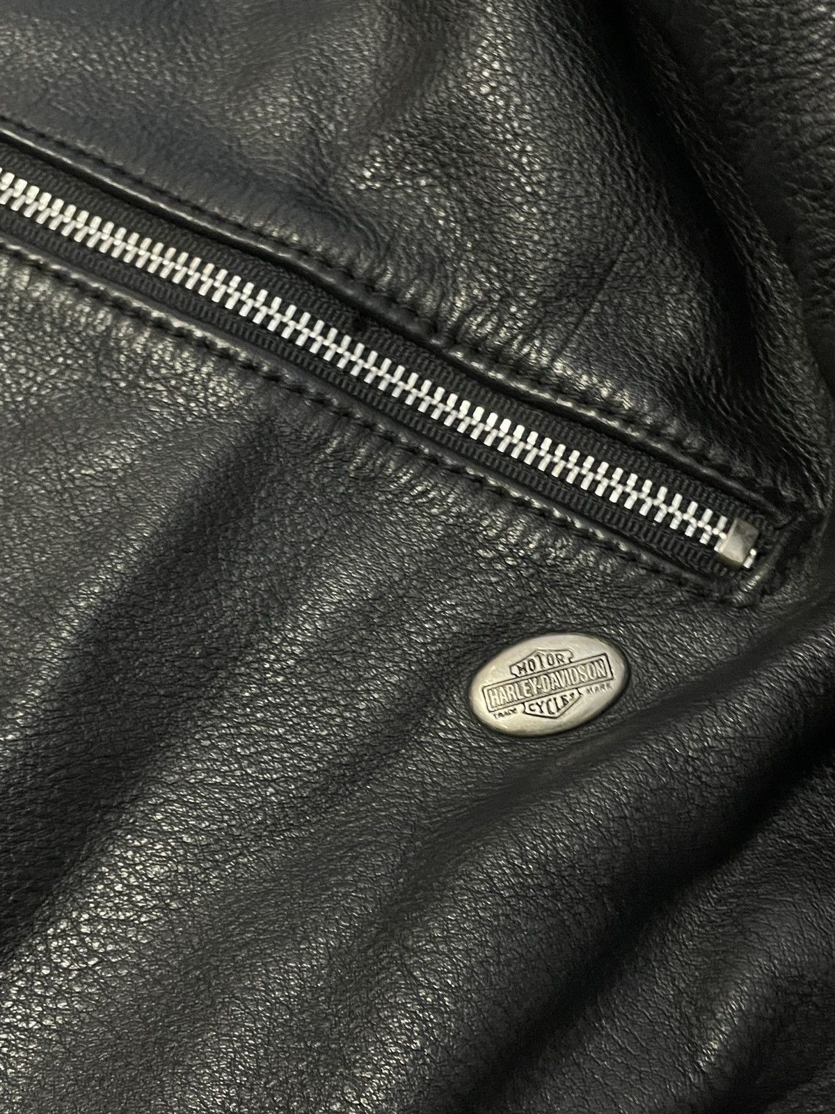 Harley Davidson Vintage Harley Davidson Leather Jacket Motorcycle Fashion Size US XL / EU 56 / 4 - 15 Thumbnail