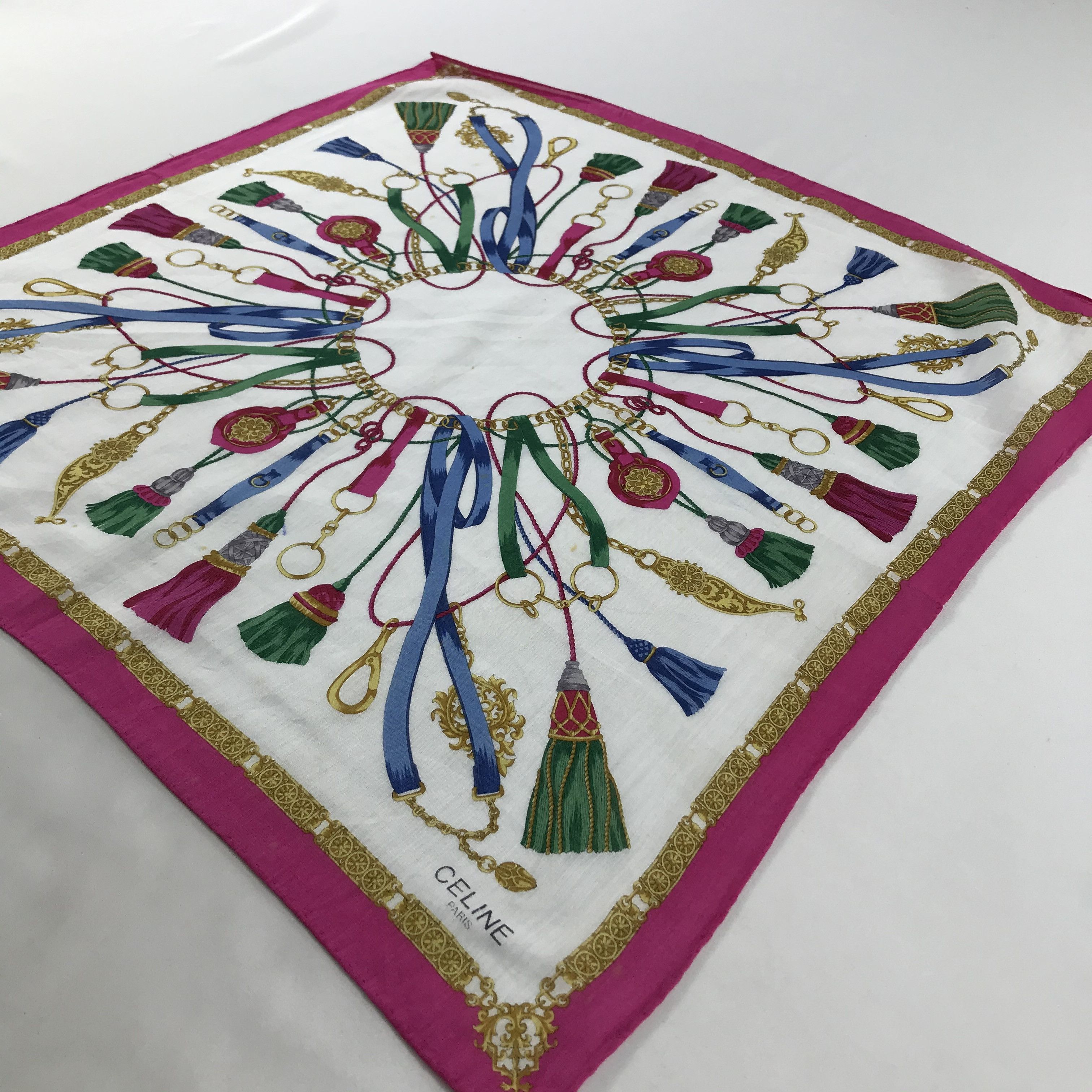 Celine × Vintage Celine Bandana / Handkerchief / Neckerchief - S1427 Size ONE SIZE - 2 Thumbnail