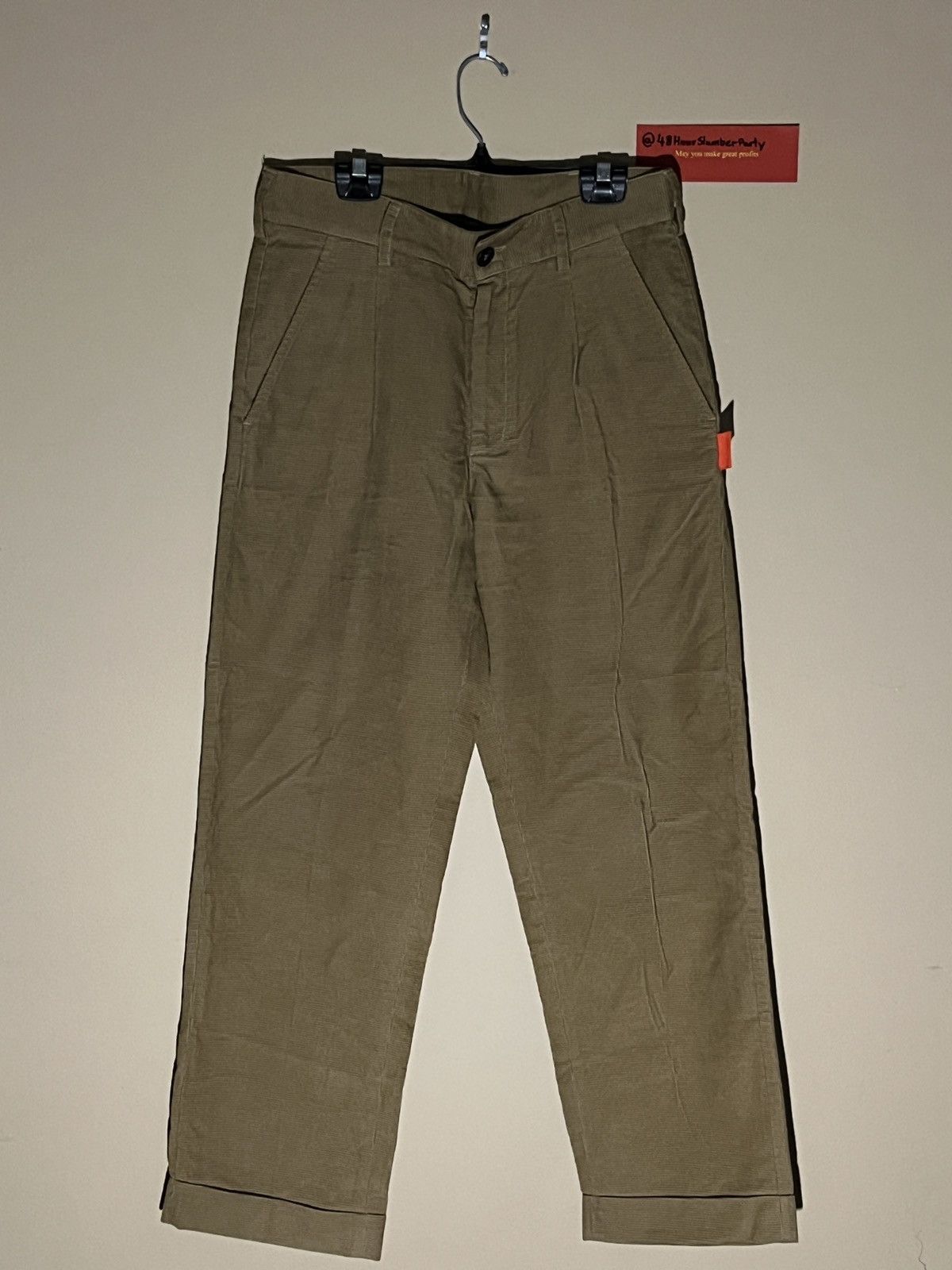 Palm Angels Palm Angels Micro Waffle Khaki Pants - 30W Size US 30 / EU 46 - 1 Thumbnail